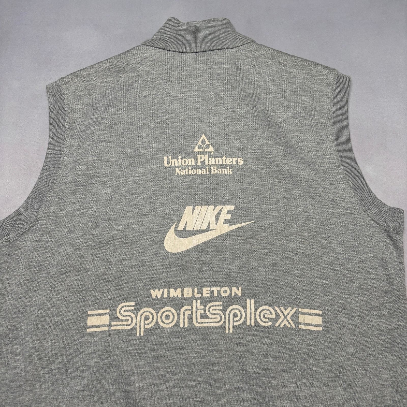 Nike × Vintage Vintage 80s Nike 1987 Liberty Bowl 10K Fleece Vest Large Size US L / EU 52-54 / 3 - 4 Thumbnail