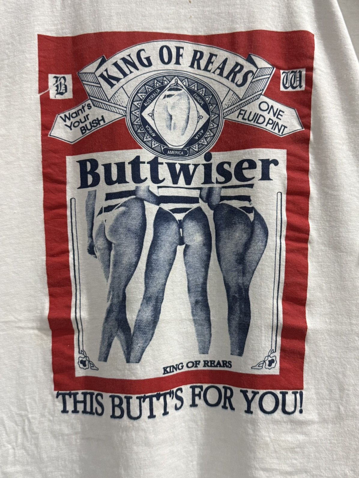 Rap Tees Vintage 90s Buttwiser THIS BUTT’S FOR YOU Porn Tee Size US XL / EU 56 / 4 - 2 Thumbnail