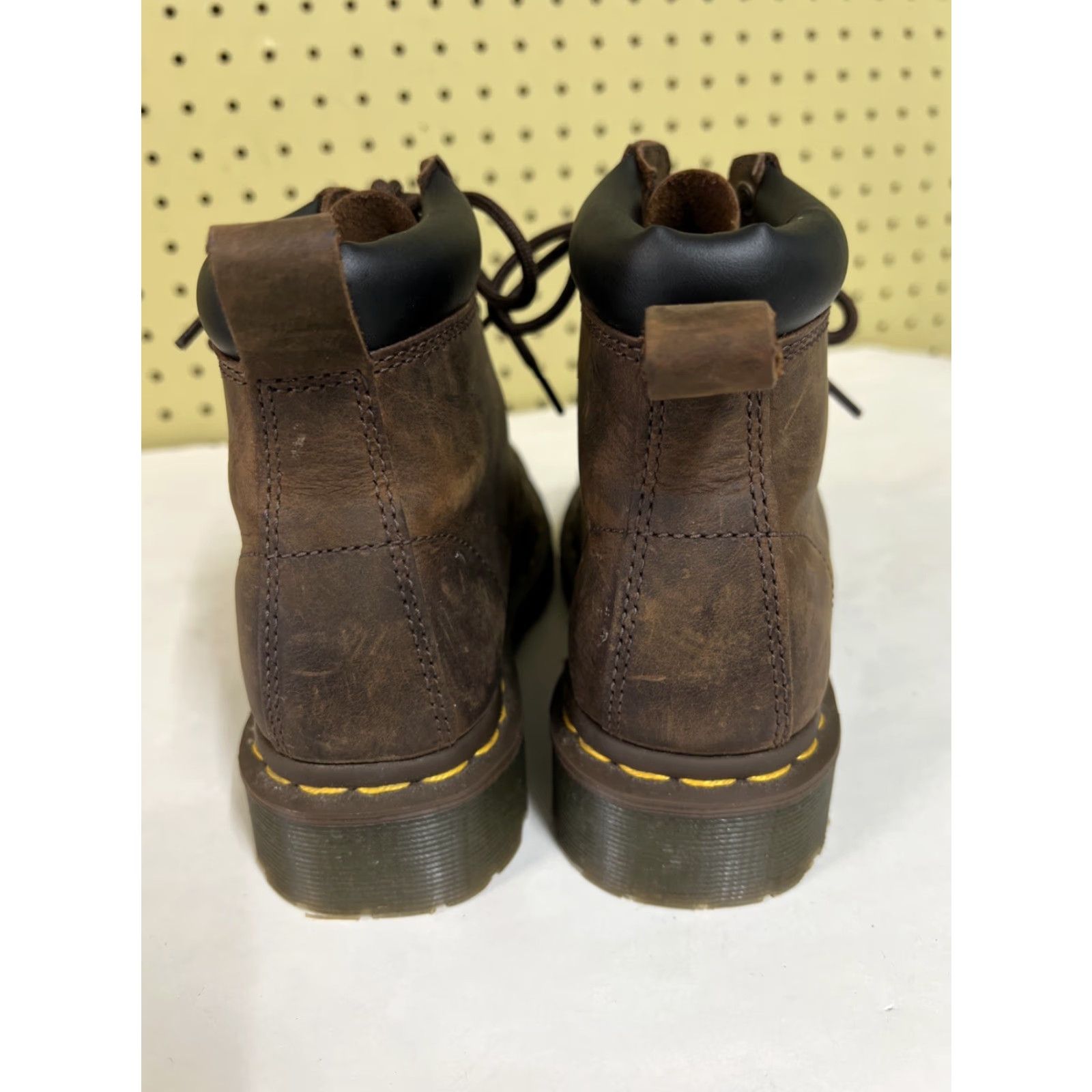 Dr. Martens Dr. Martens 939 Boots Leather Brown Lace Up Ankle Men 4 Ladies 5 Combat Style Size US 5 / EU 37 - 5 Thumbnail
