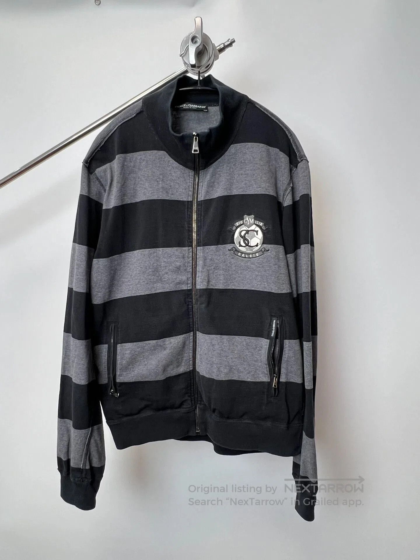 Dolce & Gabbana Dolce & Gabbana Striped Zip Sweatshirt. Size US M / EU 48-50 / 2 - 2 Thumbnail