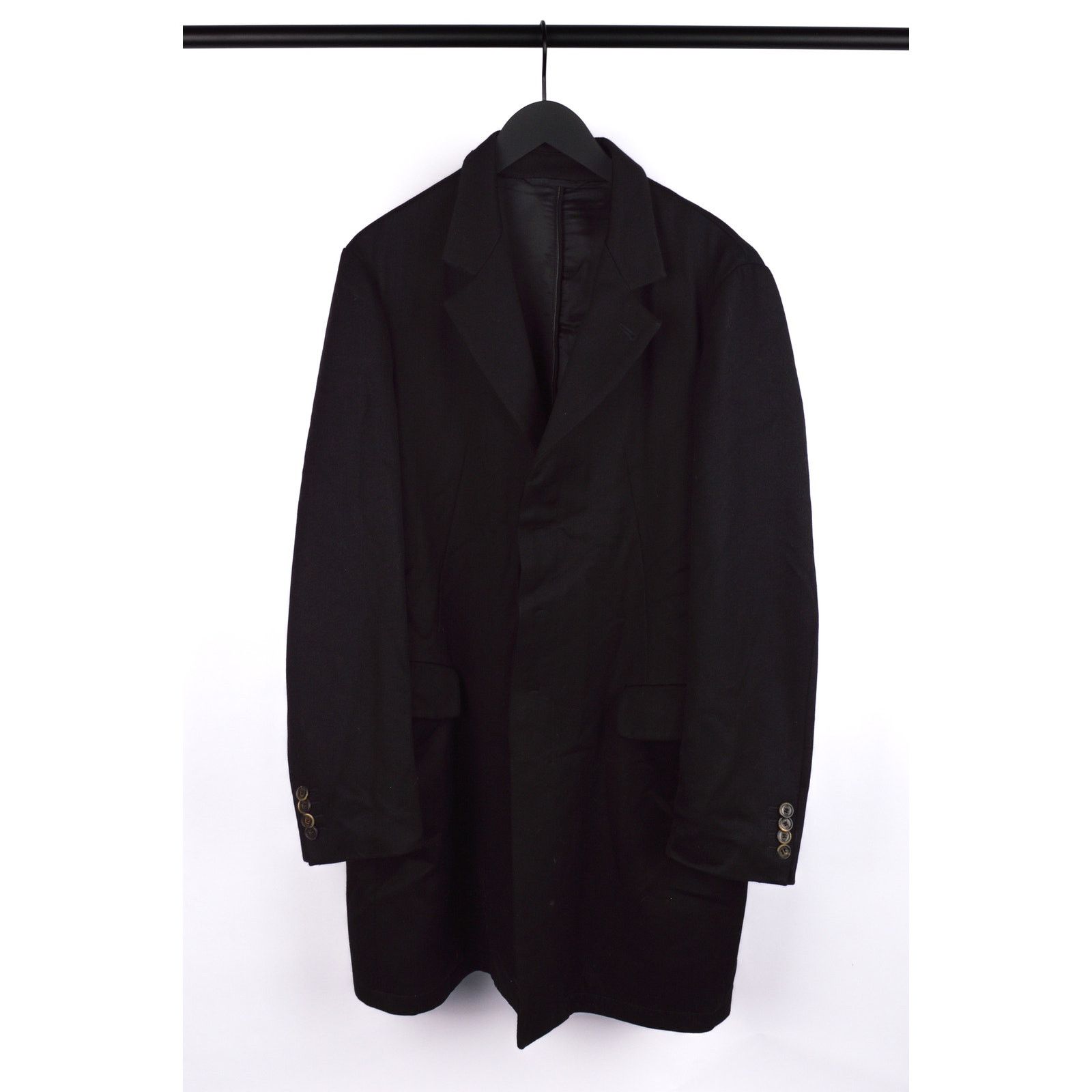 Marithe + Francois Girbaud Marithe + Francois Girbaud black wool coat Size US L / EU 52-54 / 3 - 1 Thumbnail
