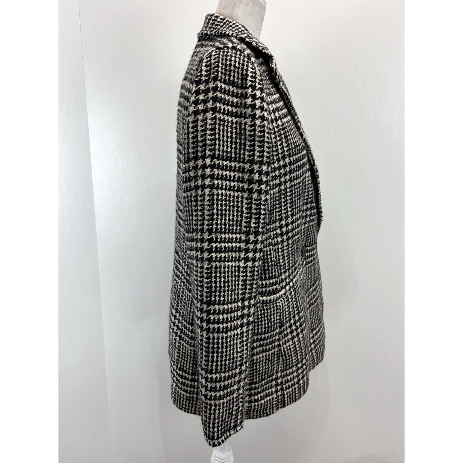 Talbots VINTAGE Talbots Wool Blend Houndstooth Jacket Women Regular Size 8 Fall Winter Plaid City Preppy Size M / US 6-8 / IT 42-44 - 4 Thumbnail