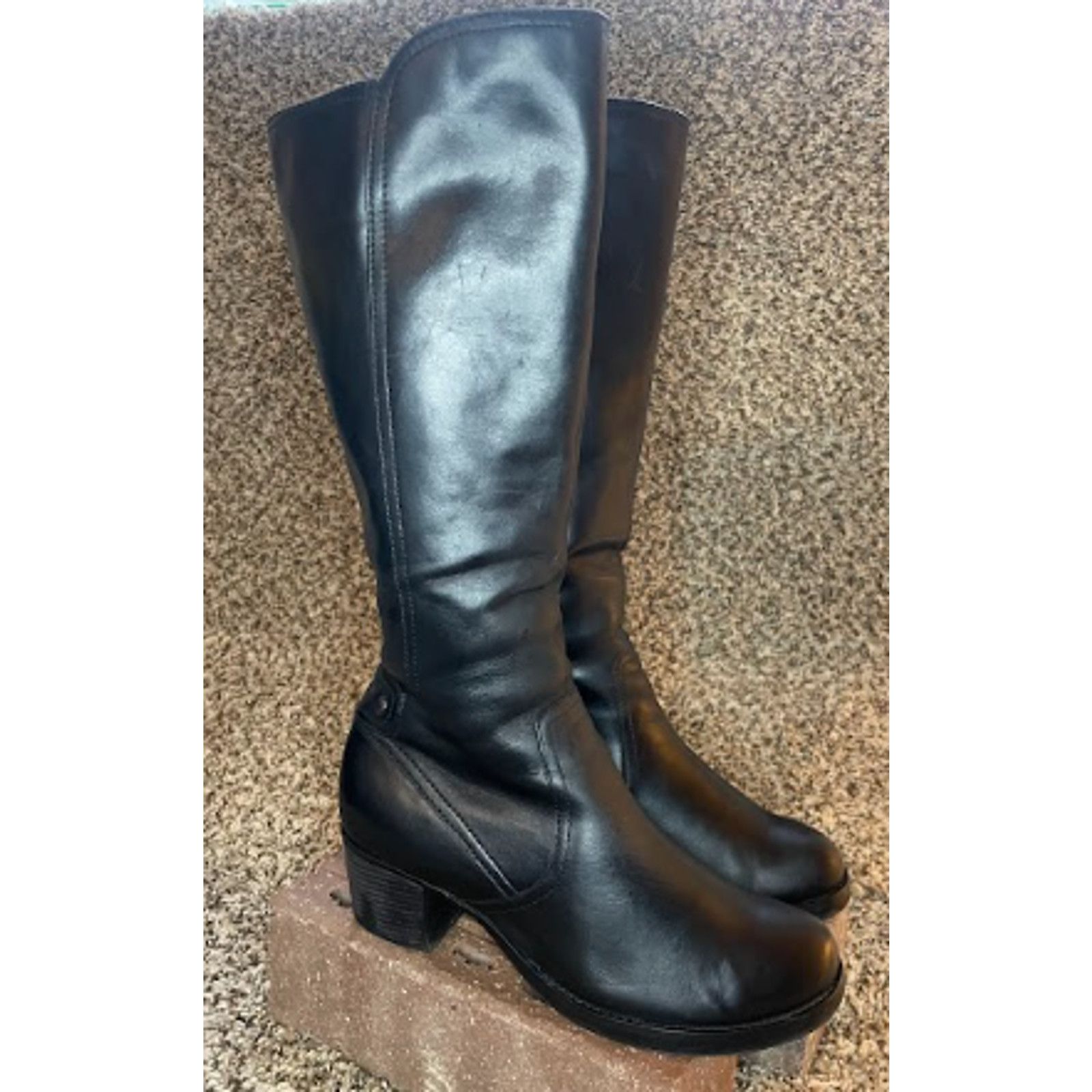 Dansko Dansko Ashby Leather Heeled Knee Boots Black Women's Size 40 Size US 8.5 / IT 38.5 - 1 Thumbnail
