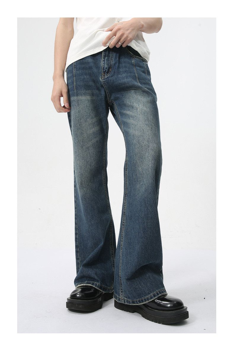 Japanese Brand × Jean High street retro distressed washed flared denim jeans Size US 32 / EU 48 - 2 Thumbnail