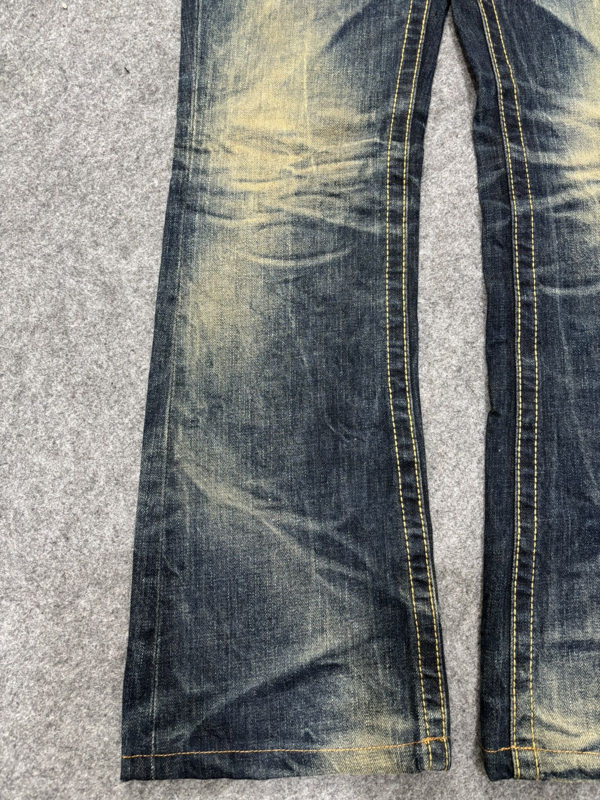 Seditionaries 💥Flare💥Lolita Mud Stone Wash Style Flare Spiky Denim F648 Size US 32 / EU 48 - 8 Thumbnail