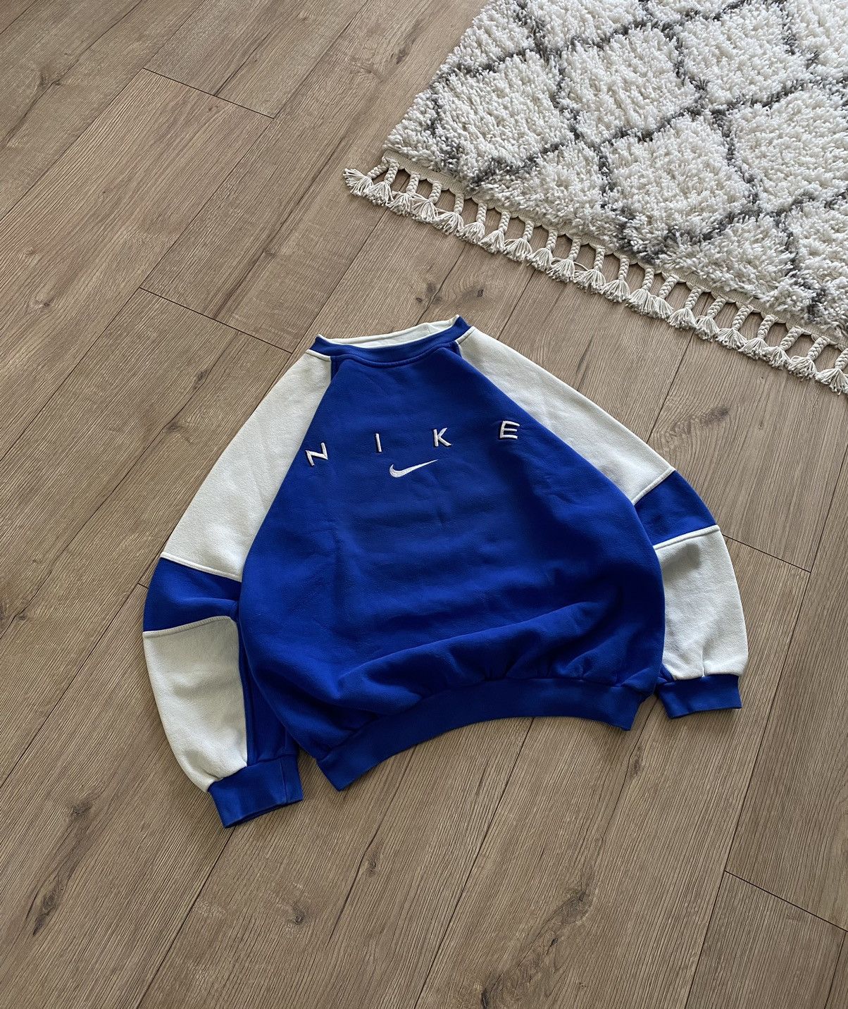 Nike × Vintage NIKE BOXY 90s VINTAGE BIG LOGO DRILL SWEATSHIRT Size US M / EU 48-50 / 2 - 1 Thumbnail