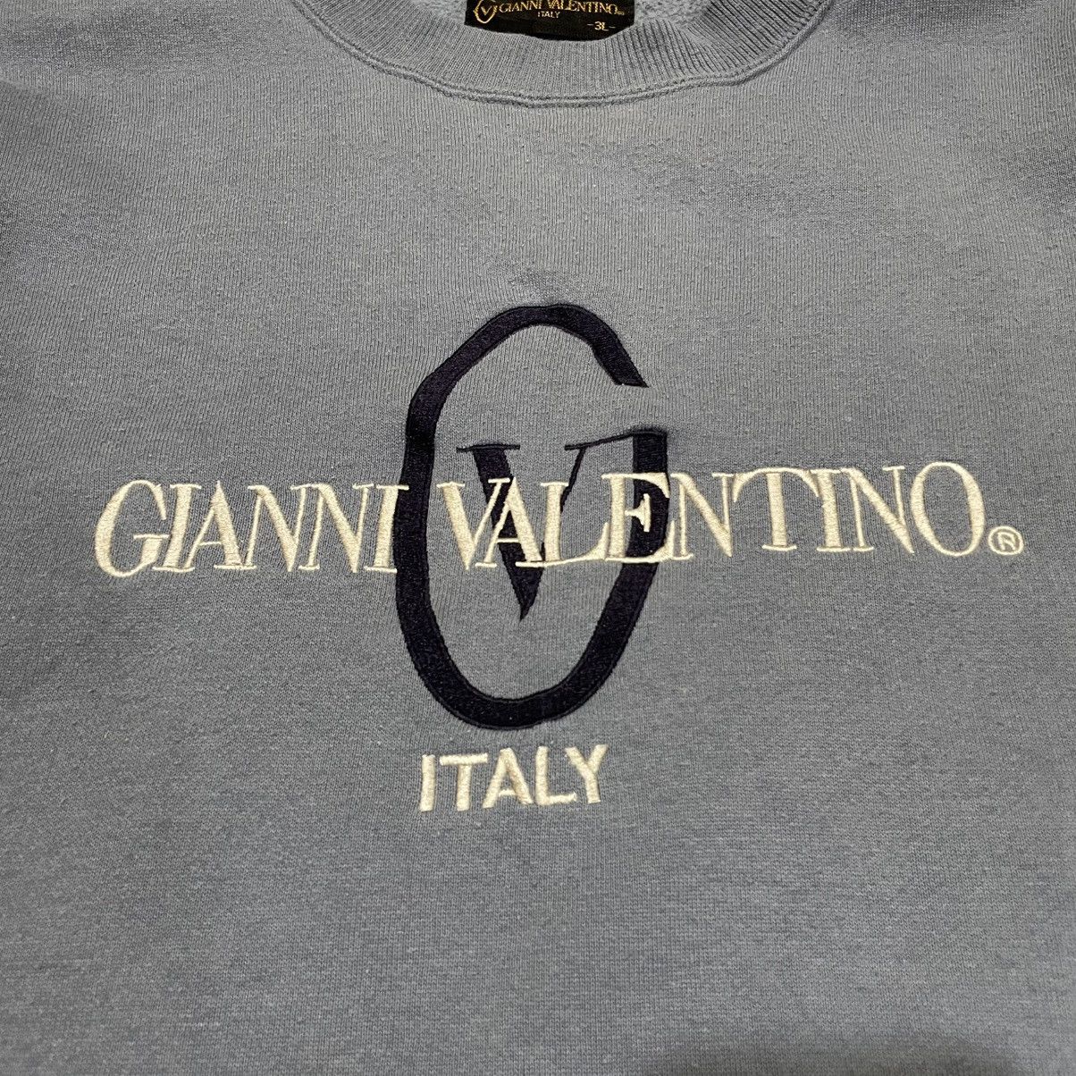 Gianni Valentino Vintage Gianni Valentino Italy Sweatshirt Large Logo Size US XXL / EU 58 / 5 - 5 Thumbnail