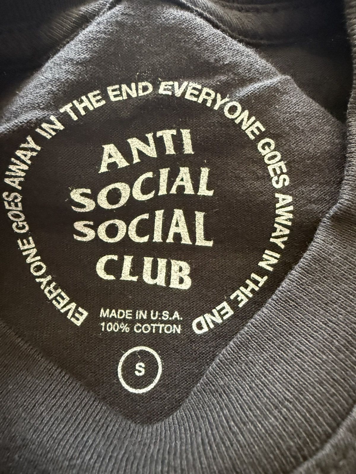 Anti Social Social Club × Fragment Design Anti Social Social Club x Fragment Design Black Tee Size S Size US S / EU 44-46 / 1 - 3 Thumbnail