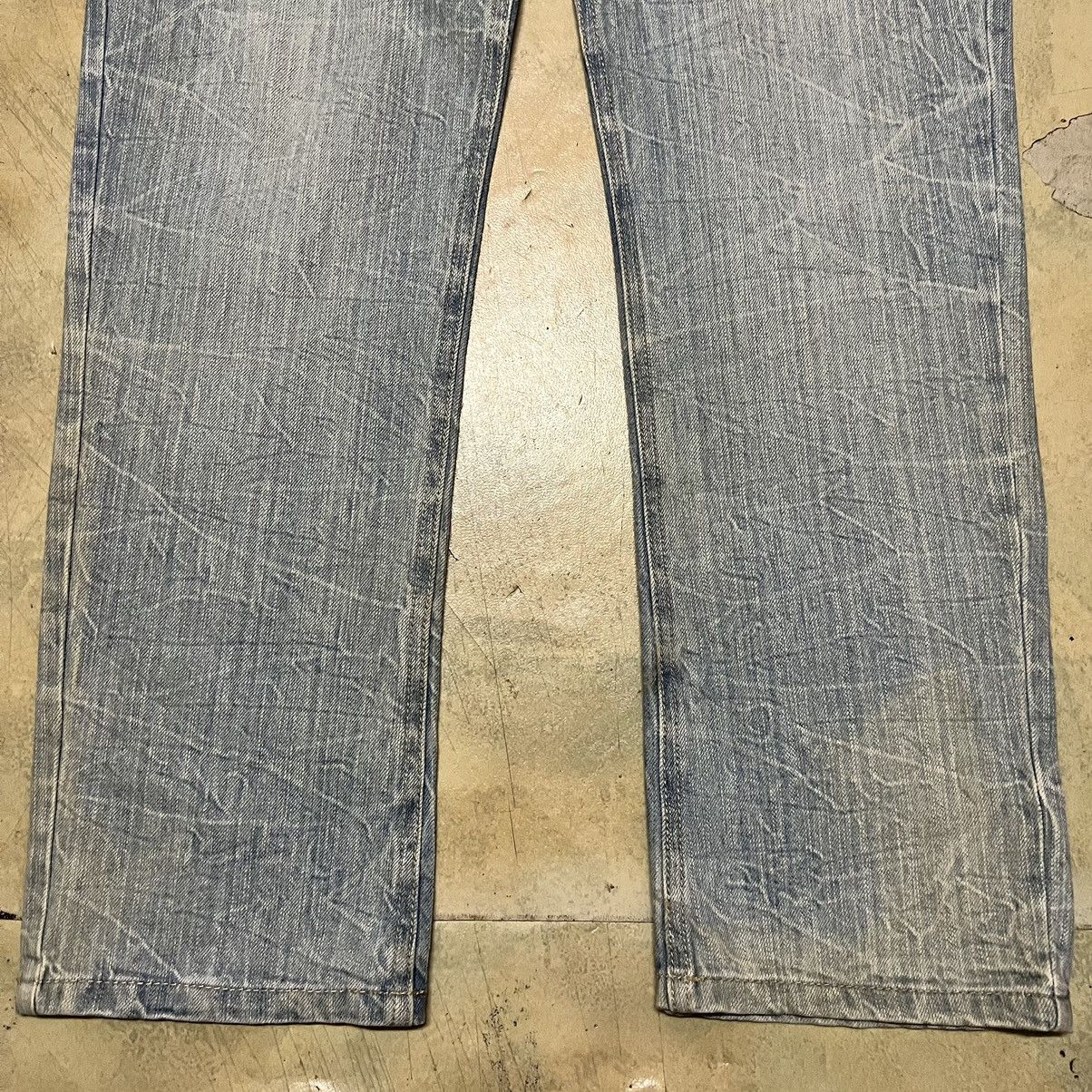 Japanese Brand Japanese Brand Double Waist Distressed Denim Jeans Size US 29 - 5 Thumbnail