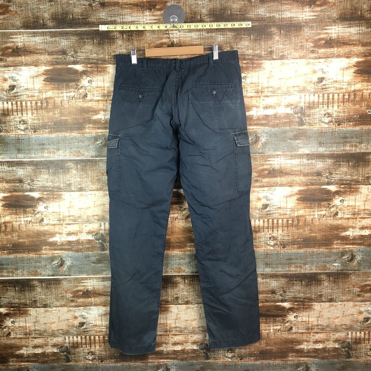 GU × Japanese Brand DL GU Dark Blue Cargo Multipocket Pants #C653 Size US 32 / EU 48 - 13 Thumbnail