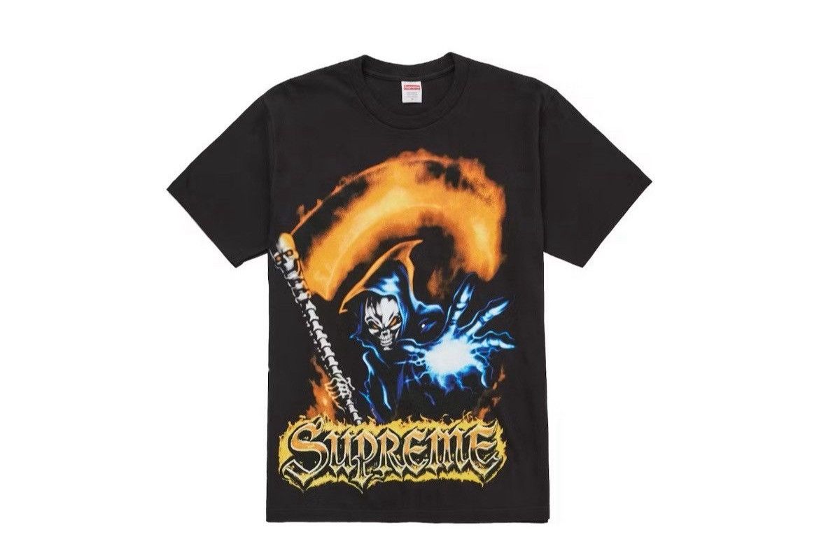 Supreme Supreme Grin Reaper Tee Black Size Small Size US S / EU 44-46 / 1 - 3 Thumbnail