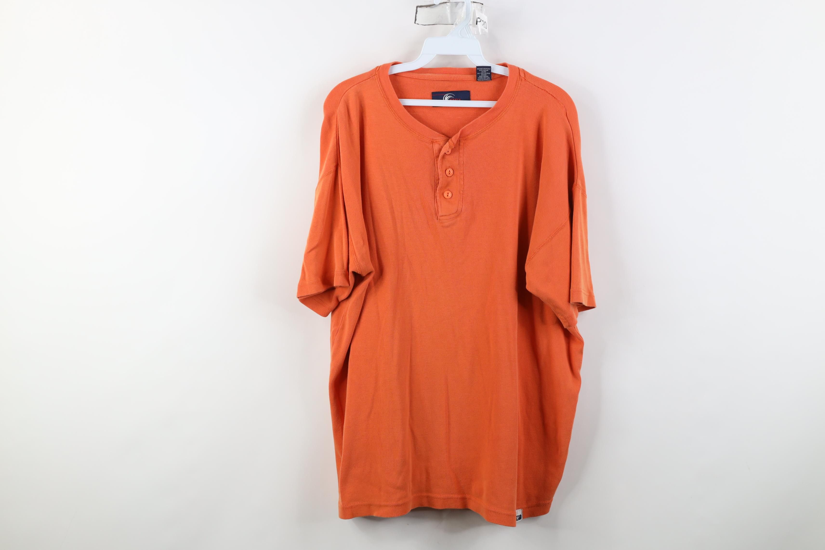 Vintage Vintage 90s Y2K Streetwear Ribbed Knit Henley T-Shirt Size US L / EU 52-54 / 3 - 1 Thumbnail