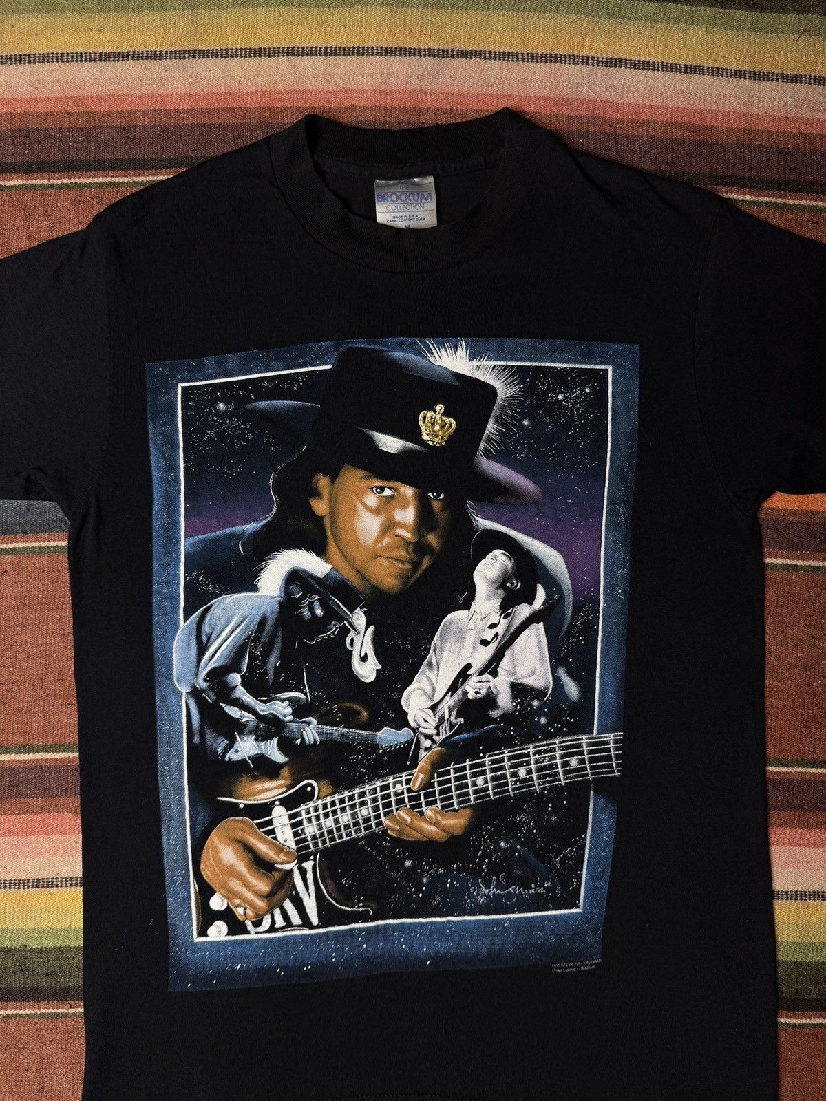 Band Tees × Vintage Vintage 1990 Stevie Ray Vaughan Band Tee Shirt Size US S / EU 44-46 / 1 - 2 Thumbnail