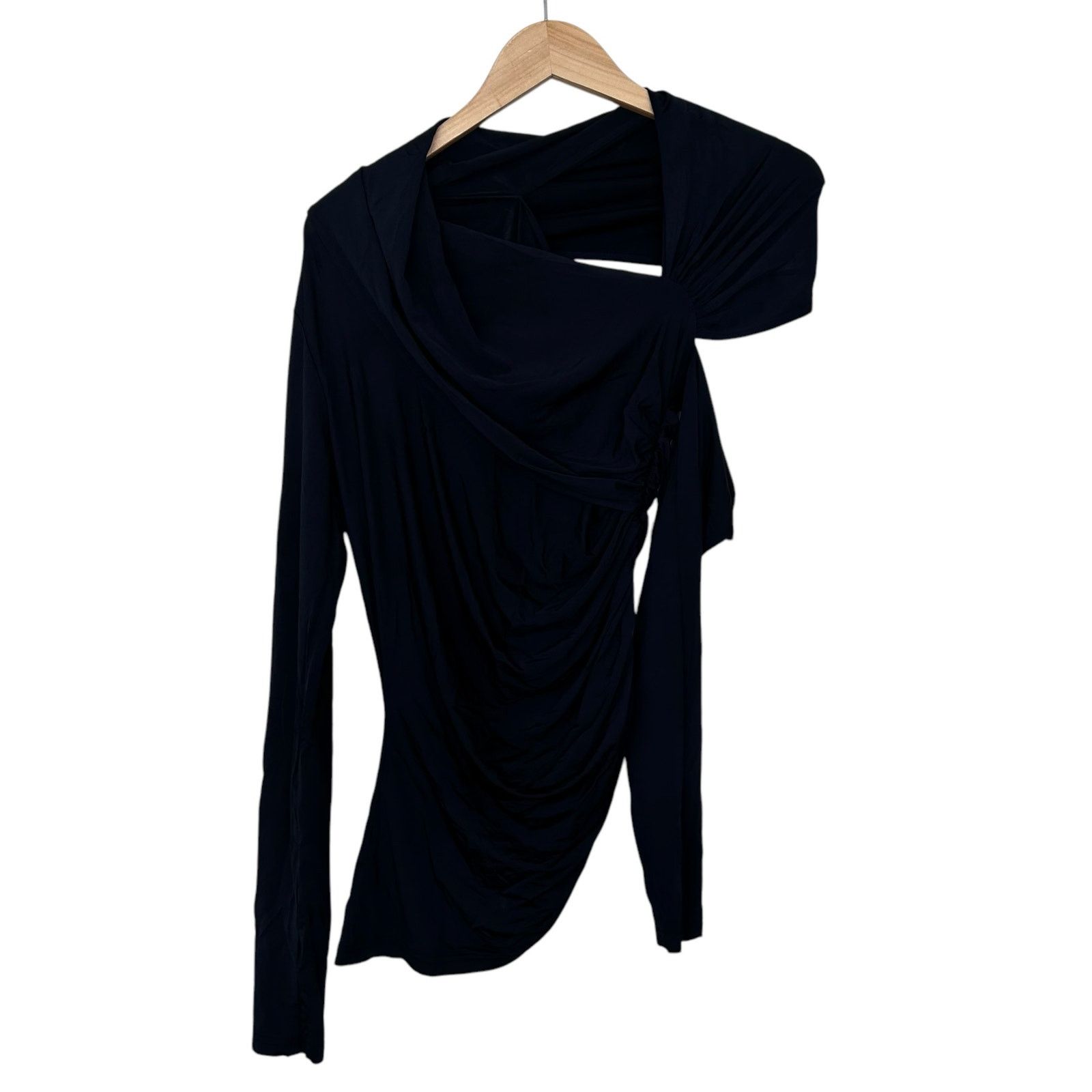 Cult Gaia Cult Gaia Black Cut Out Long Sleeve Shirt Sz M Size M / US 6-8 / IT 42-44 - 4 Thumbnail