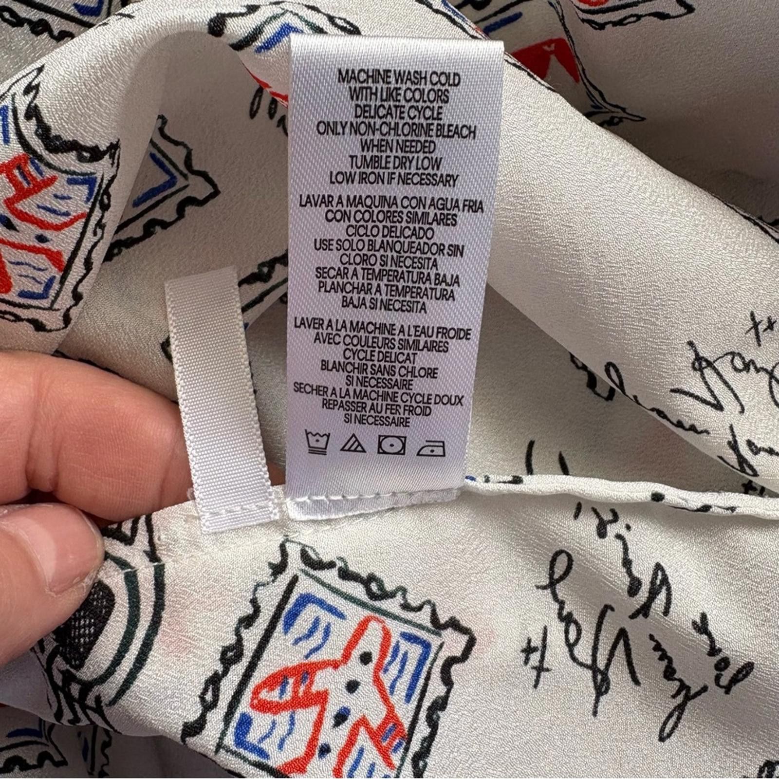 Karl Lagerfeld Karl Lagerfeld Paris Themed Women’s M Blouse Size M / US 6-8 / IT 42-44 - 9 Thumbnail
