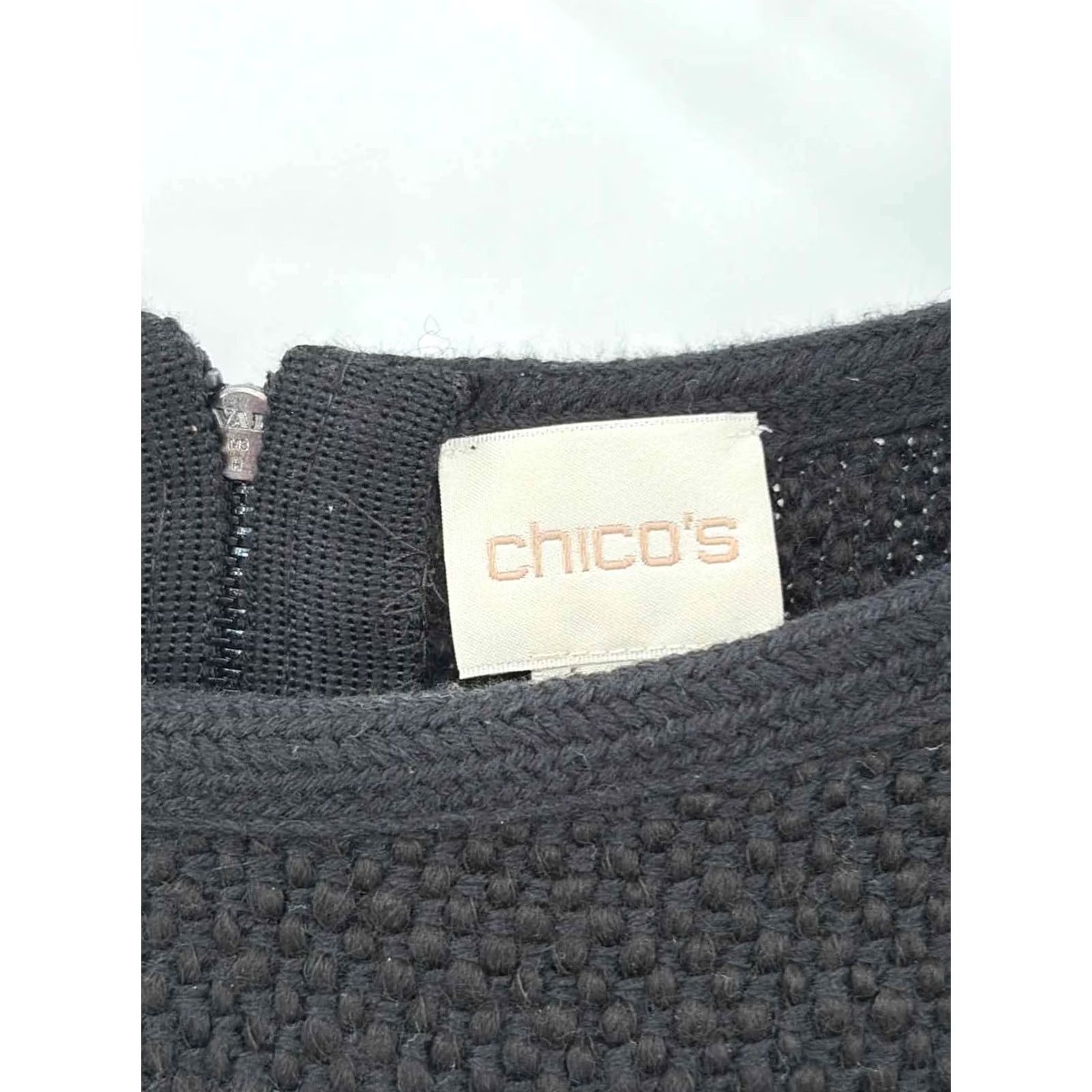 Vintage Chico's Sweater Black 2/Large Regular Size Size XS / US 0-2 / IT 36-38 - 3 Thumbnail