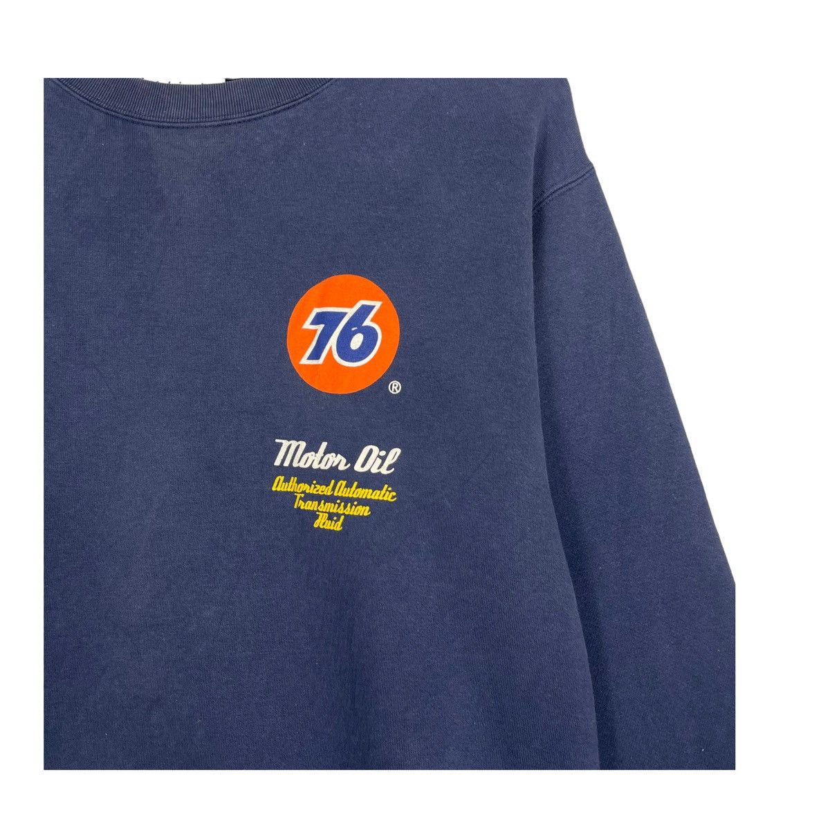 Hein Gericke × Japanese Brand × Kadoya 💥VTG 76 LUBRICANT PERFOMANCE BIG LOGO CREWNECK Size US L / EU 52-54 / 3 - 7 Thumbnail