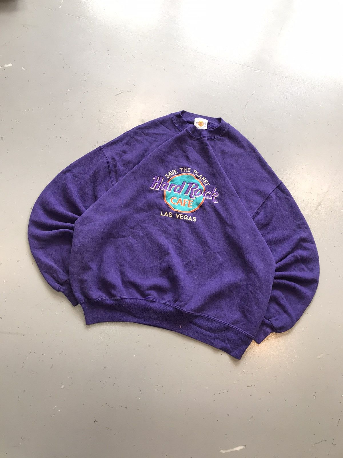 Hard Rock Cafe × Vintage Vintage Hard Rock Cafe logo embroidered sweatshirt Size US M / EU 48-50 / 2 - 2 Thumbnail