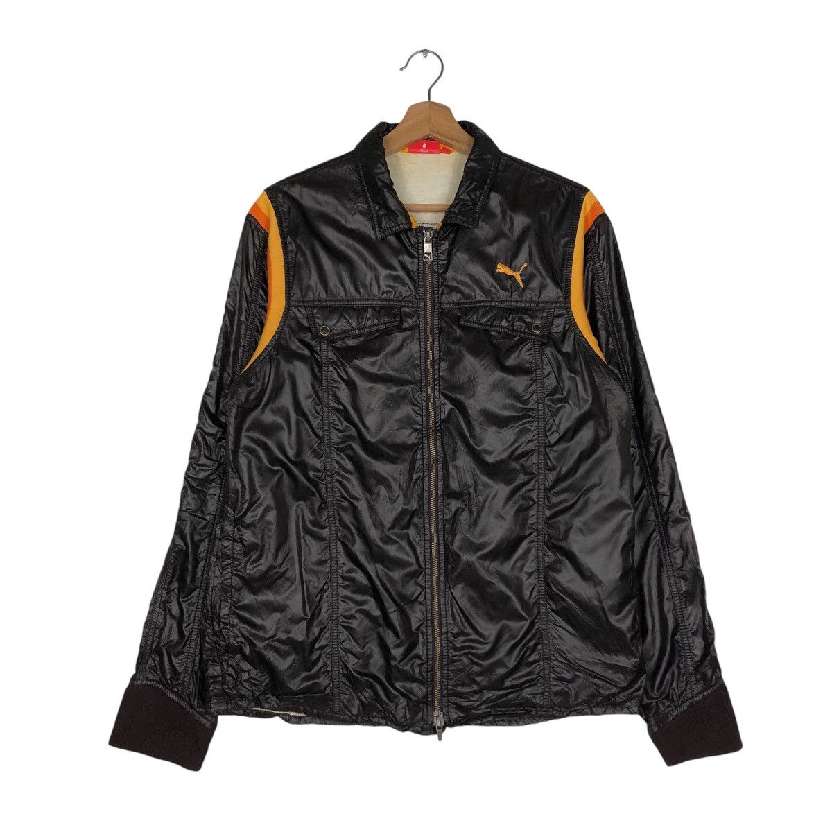 Japanese Brand 📌Vintage Biker Puffer Light Jacket Puma Size US M / EU 48-50 / 2 - 1 Thumbnail
