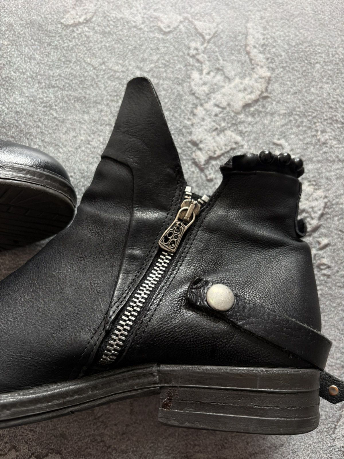 A.S.98 A.S.98 Airstep Avant Garde Ankle Biker Black Boots sz 39 Size US 9 / IT 39 - 11 Thumbnail