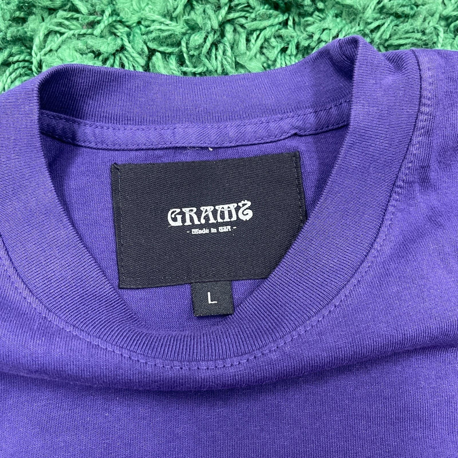 Stussy 2019 Grams SF Purple Logo Tee T Shirt Size Large L B11 Size US L / EU 52-54 / 3 - 4 Thumbnail