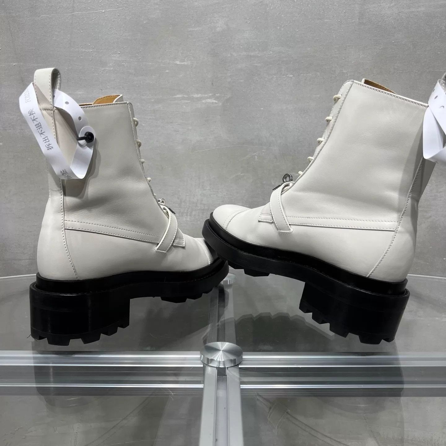 Hermes Hermes Funk Patent Calfskin Martin Boots 37 Original Box Size US 6.5 / IT 36.5 - 5 Thumbnail