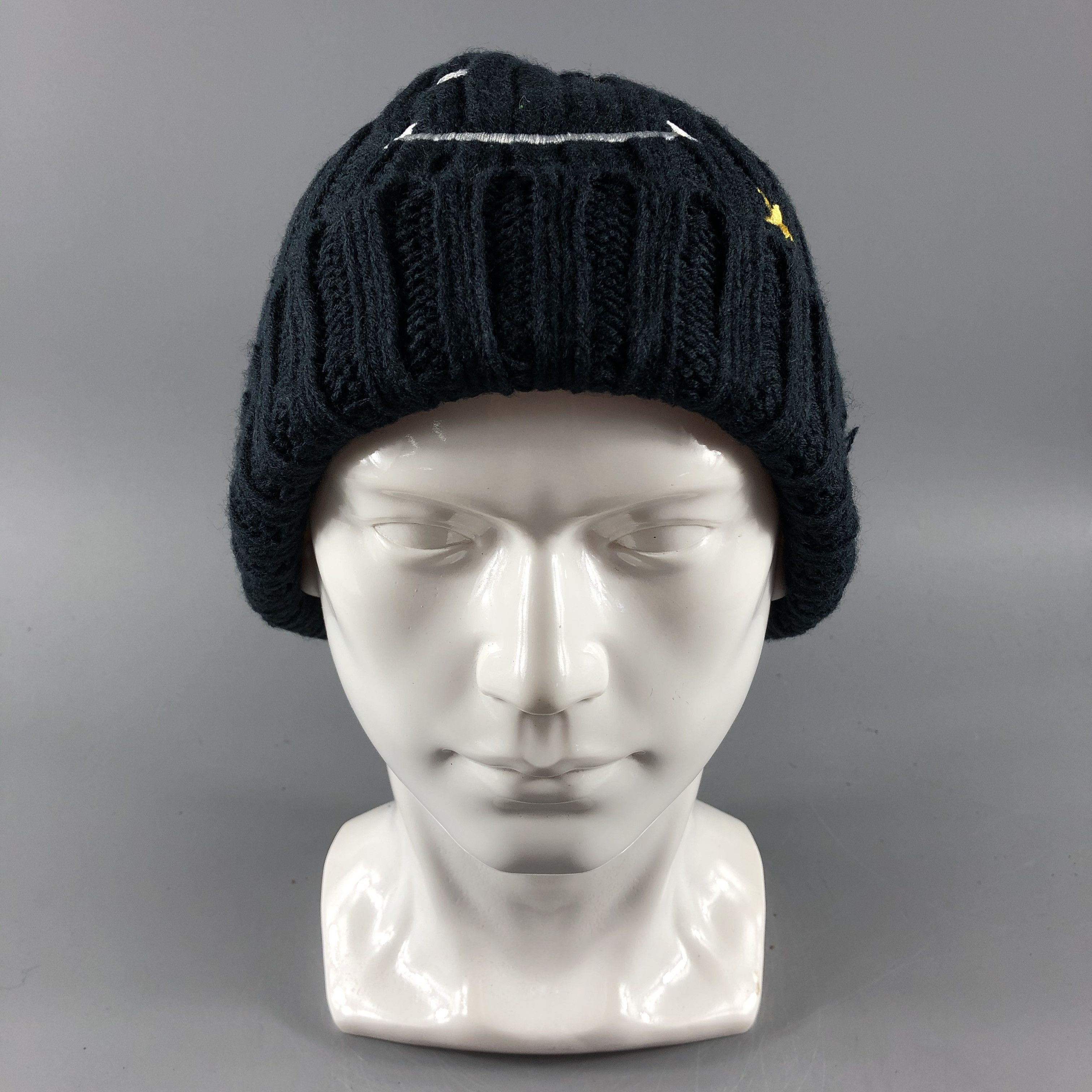 image of Vintage Smile Hats Smiley Face Beanie Snow Hat B160, Men's