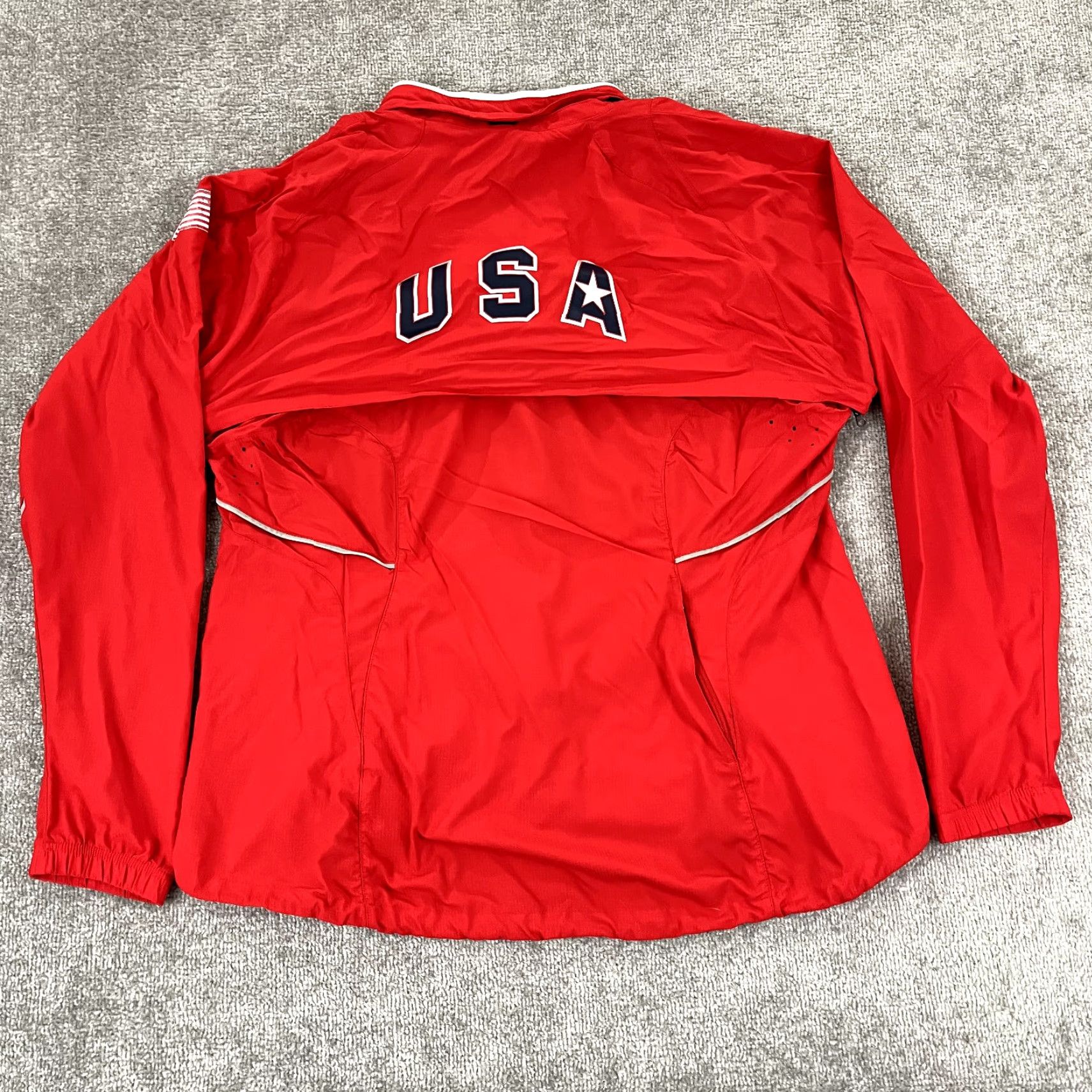 Nike Nike Jacket Womens 3XL Red Active USA Training Running Convertible Vest Jacket Shirt Mens XL Red USA Active Nike Size XL / US 12-14 / IT 48-50 - 2 Thumbnail