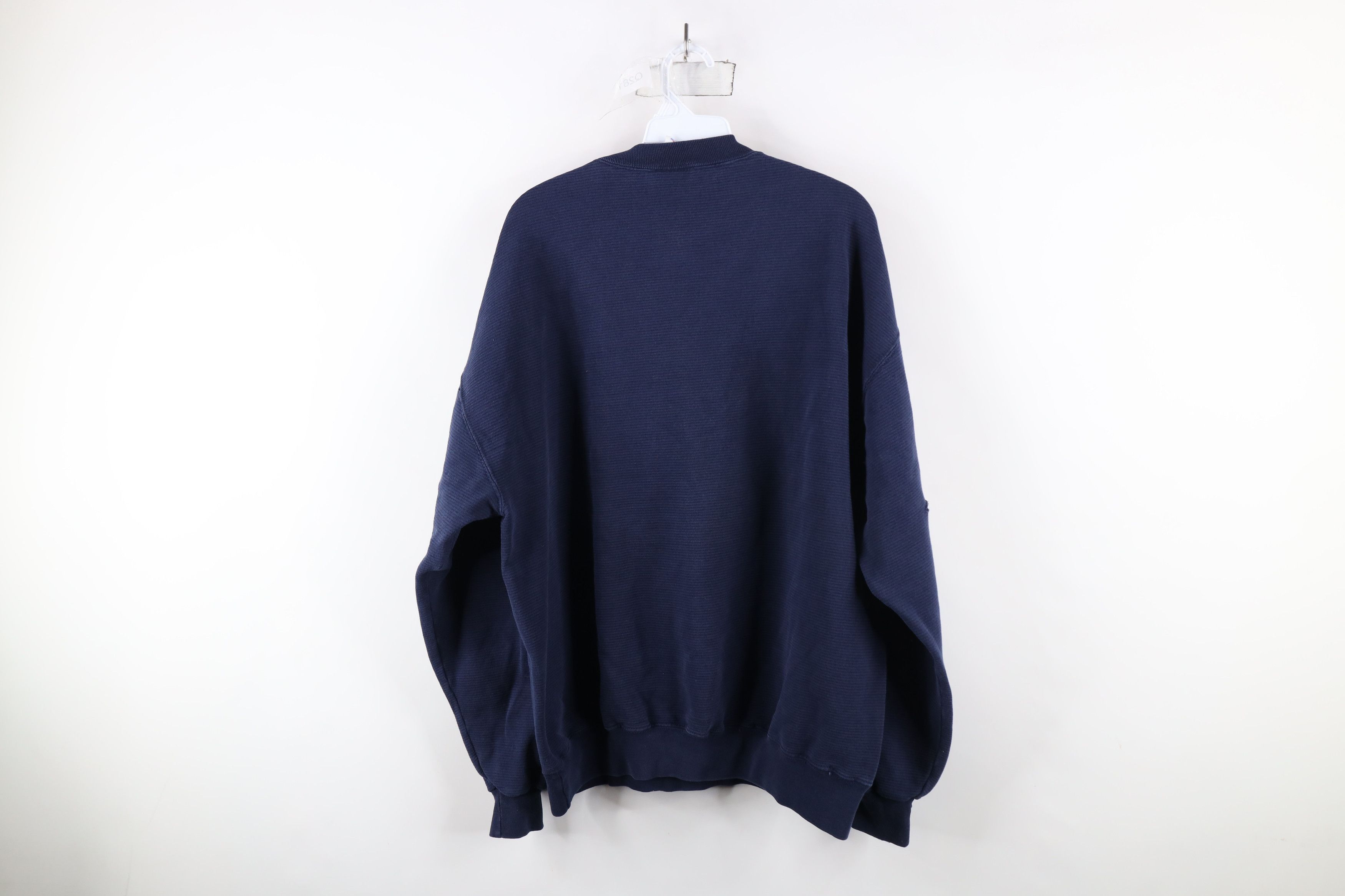 Vintage Vintage 90s Spell Out St Joseph Jaguars Sweatshirt Blue USA Size US XL / EU 56 / 4 - 12 Thumbnail