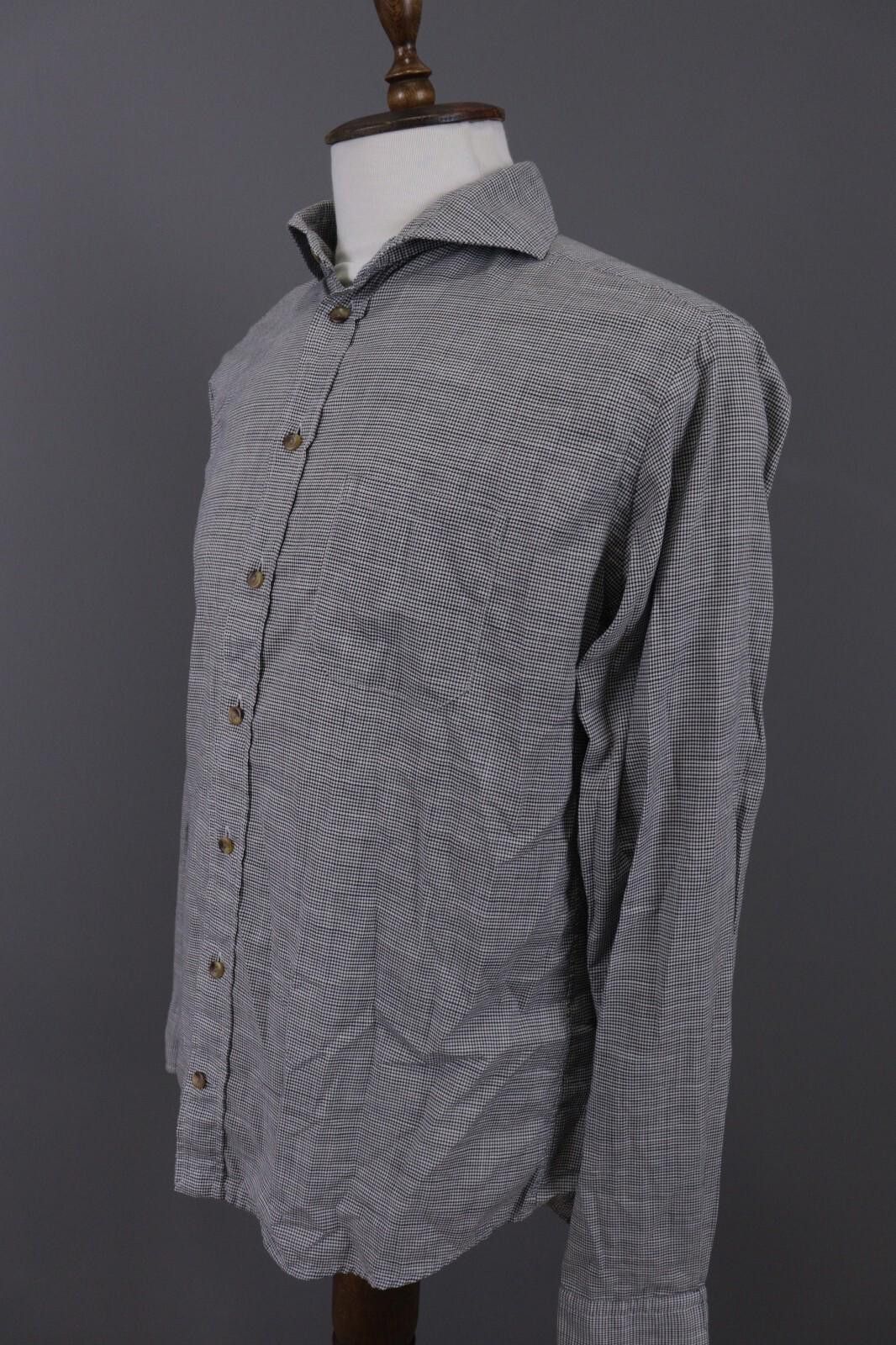 Eton Eton Slim Fit Luxury Printed Gray Dress Shirt Size 42 16.5 Size US M / EU 48-50 / 2 - 7 Thumbnail