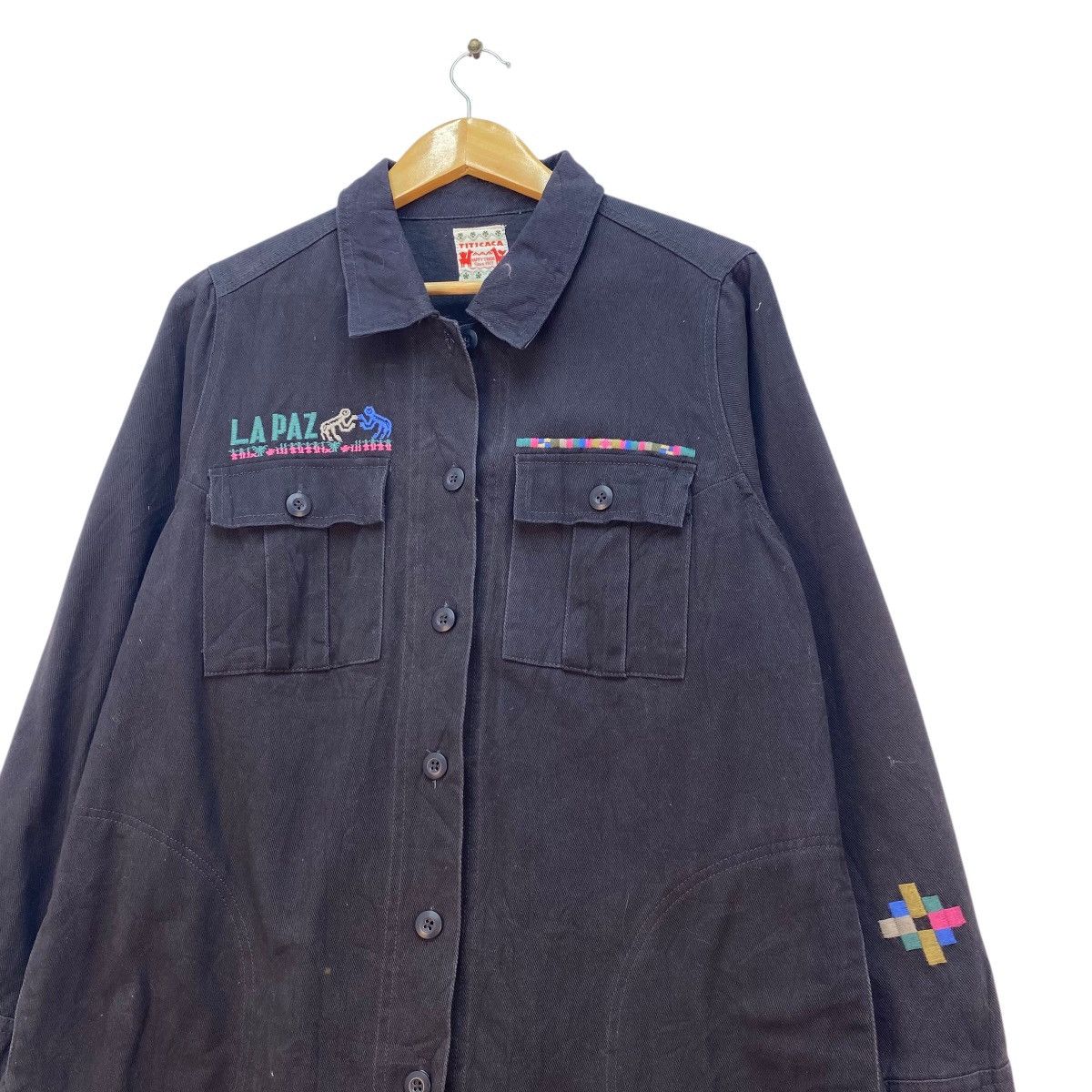 Japanese Brand 💥Vintage Titicaca Embroidered Long Shirt Jacket Size M / US 6-8 / IT 42-44 - 5 Thumbnail
