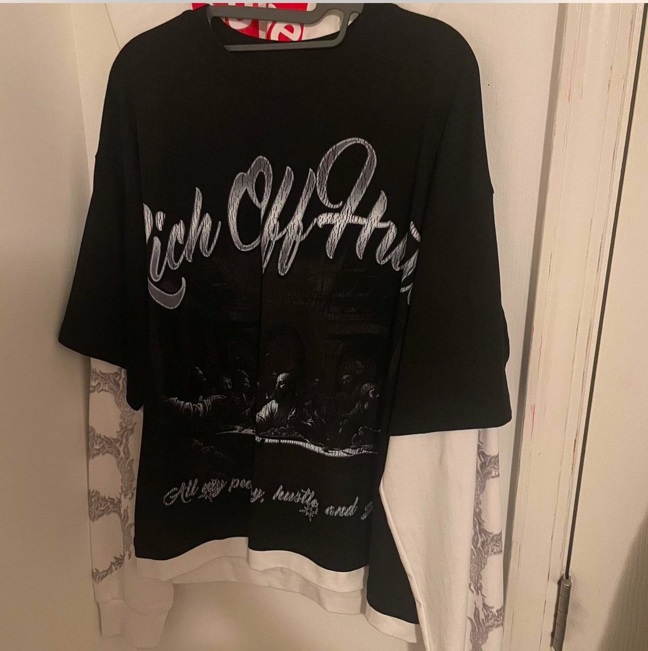 Other Rich off hustle double layer t shirt Size US M / EU 48-50 / 2 - 1 Thumbnail