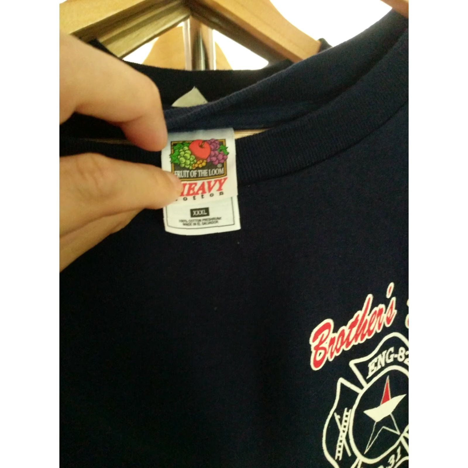 Fruit Of The Loom VINTAGE Fire Department Fire Buff 9/11 Brothers United 3XL t shirt Blue Fire Department Shirt 3XL Mens Size US XXL / EU 58 / 5 - 2 Thumbnail