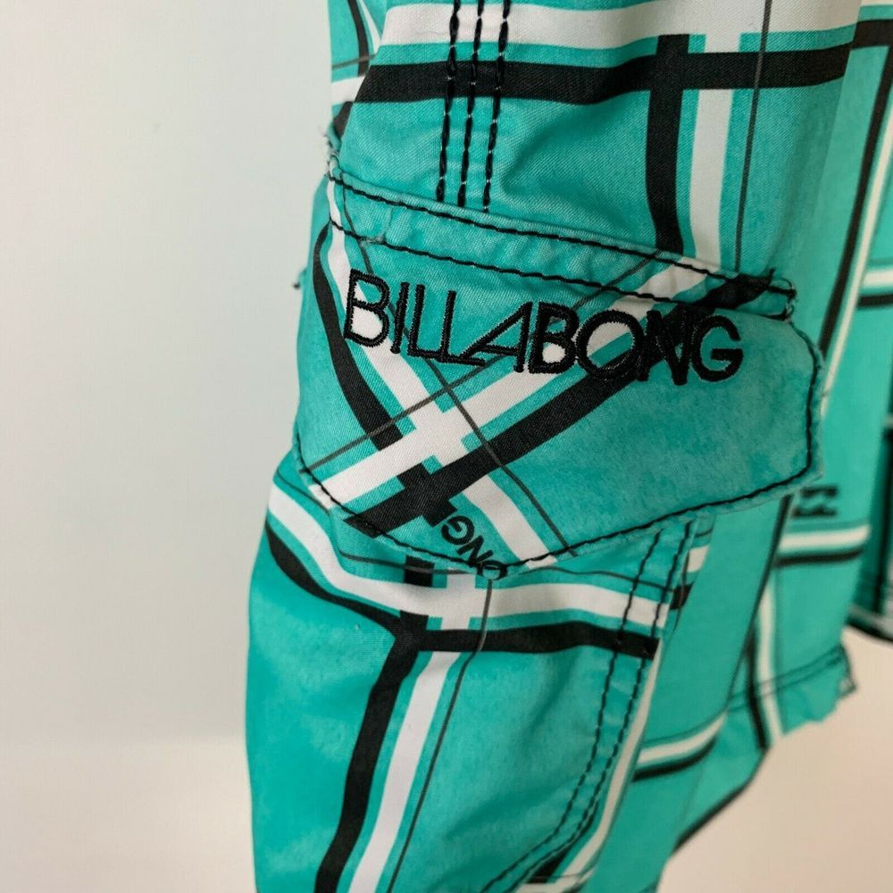 Billabong Billabong Mens 38 Board Surf Swim Shorts Trunks Blue Plaid Size US 38 / EU 54 - 11 Thumbnail