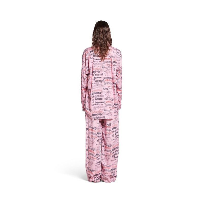 Balenciaga o1tr1nto0725 DIY Metal Allover Shirt Large Fit in Pink Size US XL / EU 56 / 4 - 5 Thumbnail