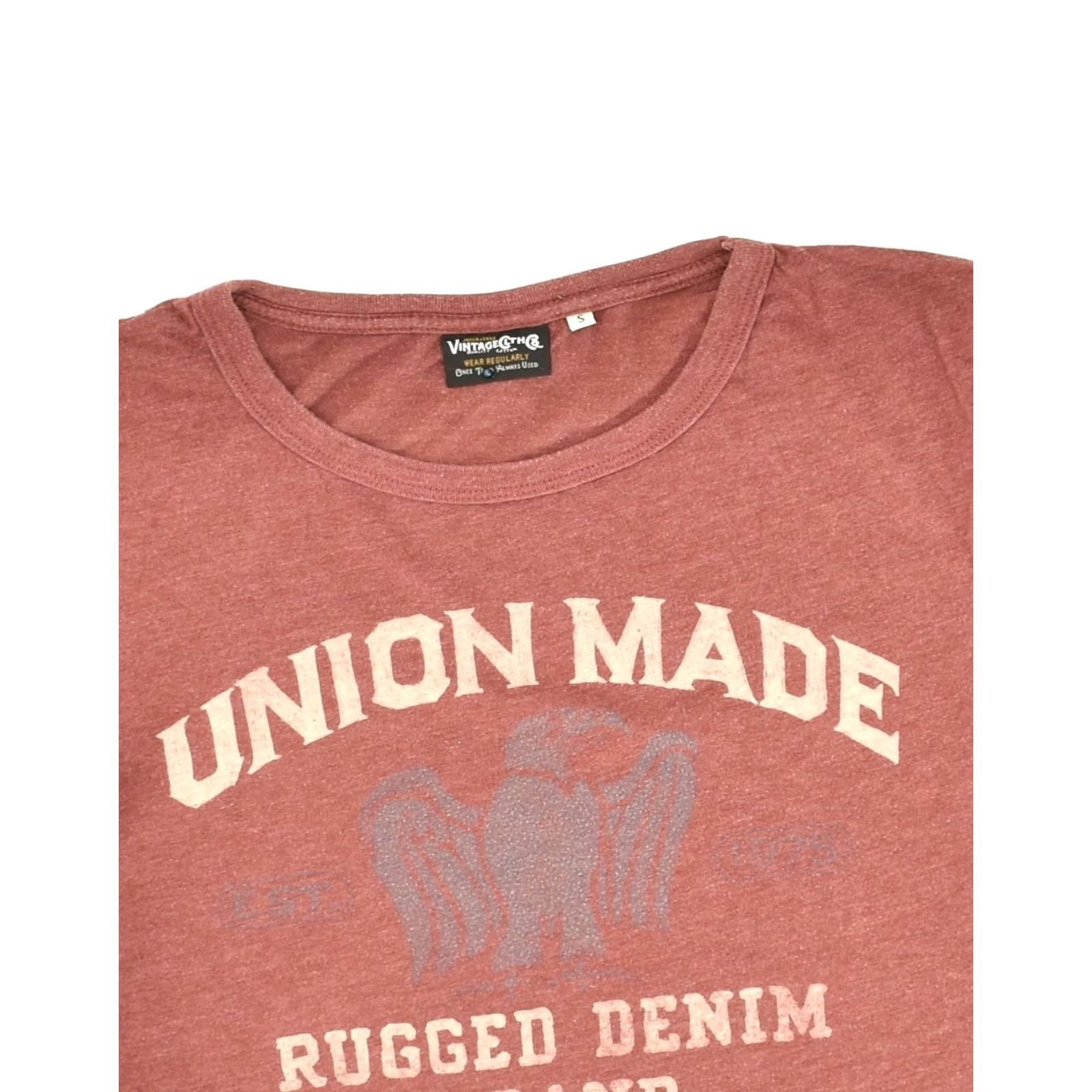 Jack & Jones JACK & JONES Mens Graphic T-Shirt Top Small Beige Cotton Size US S / EU 44-46 / 1 - 3 Thumbnail