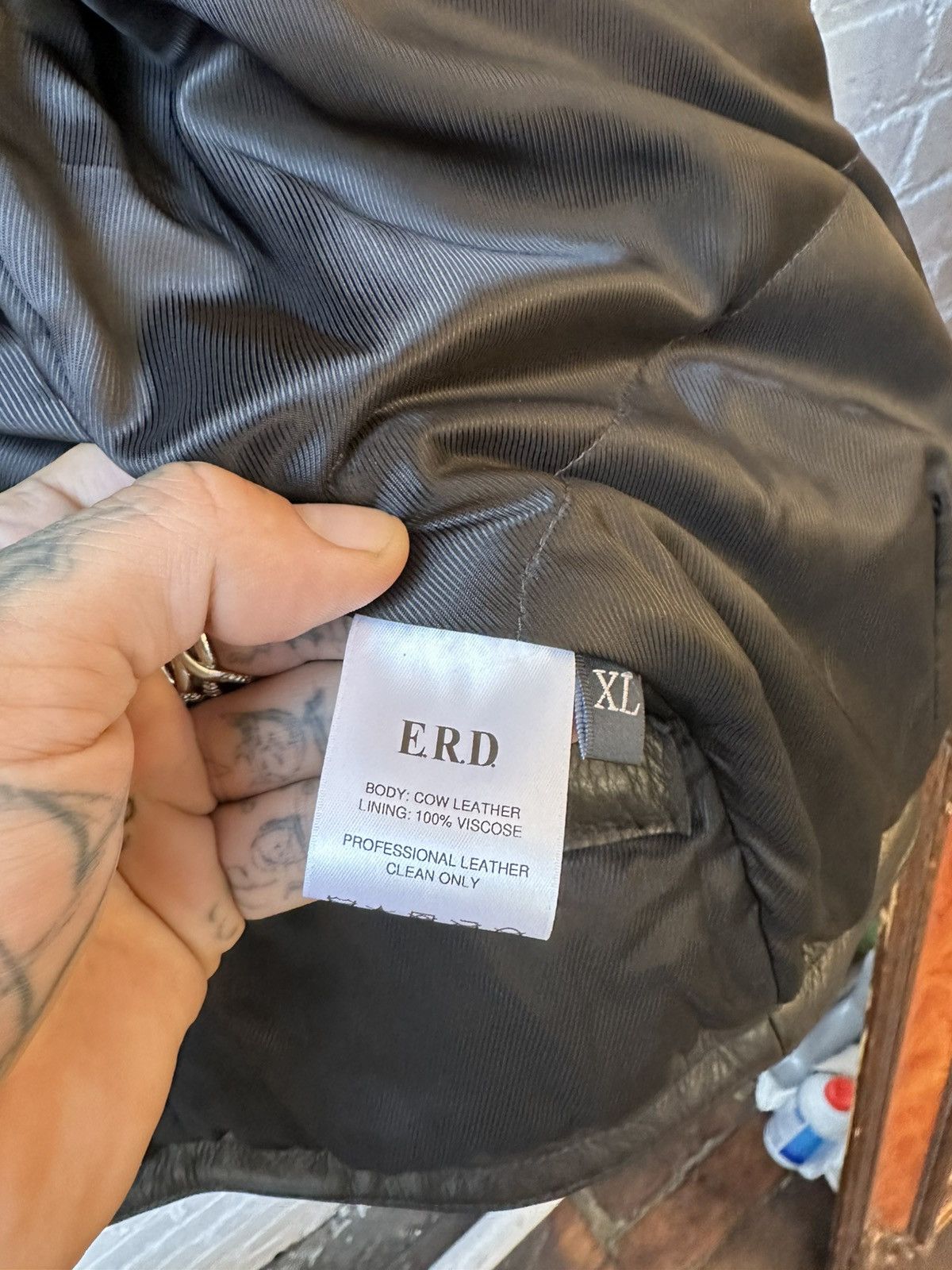 Enfants Riches Deprimes Erd MALCOM LEATHER HOOD JACKET XL Black Leather Size US XL / EU 56 / 4 - 5 Thumbnail