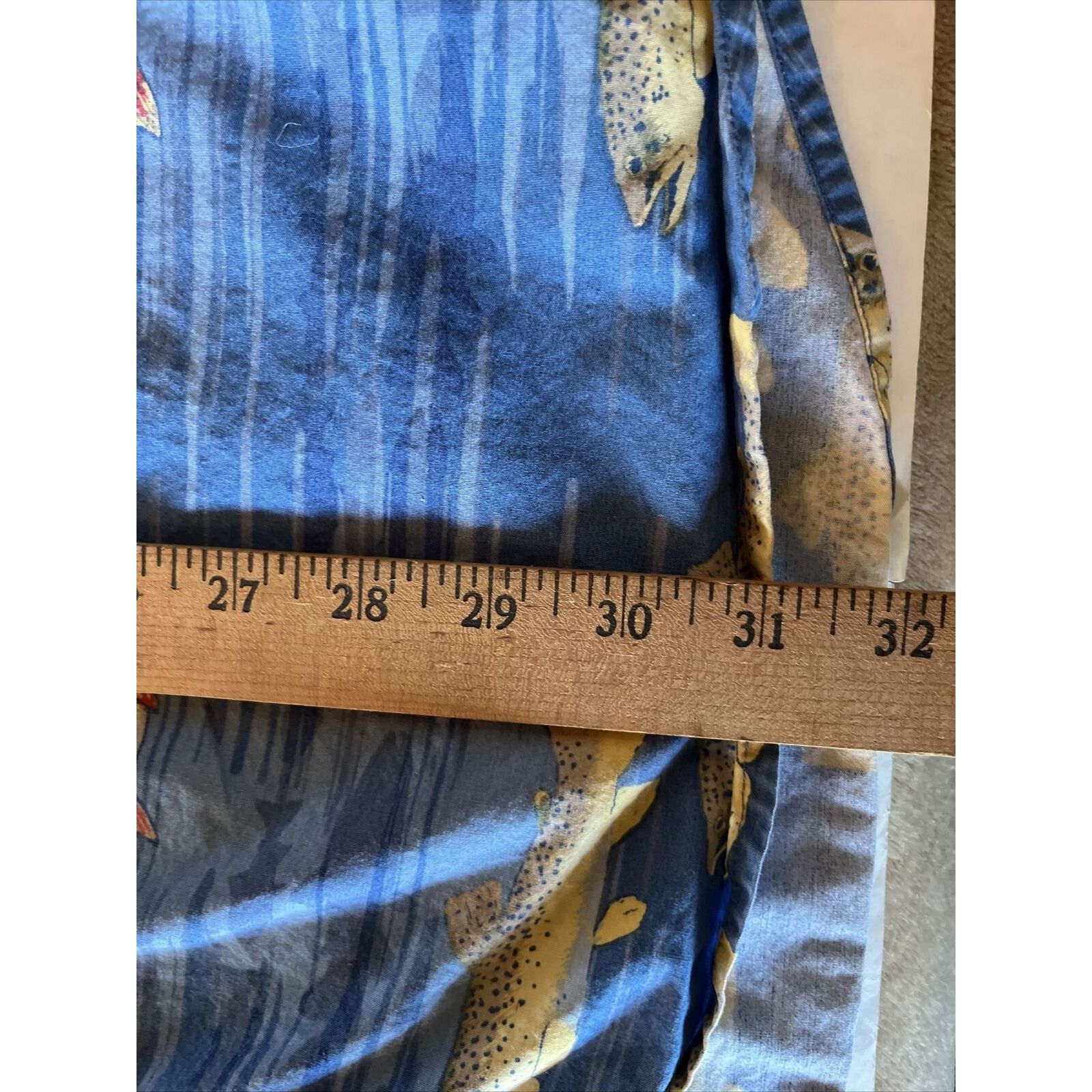 Cabelas Cabelas Shirt Men XL Button Blue SS Mesh Fish All Over Print Size US XL / EU 56 / 4 - 15 Thumbnail