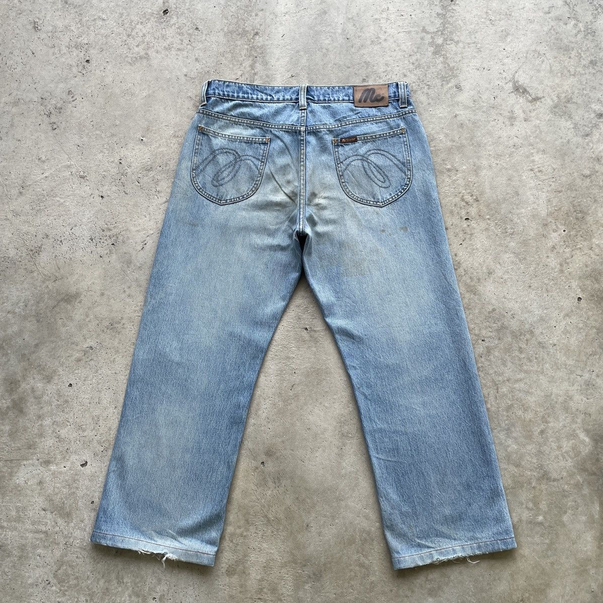 Japanese Brand Vintage MC Jeans Rusty Denim Faded Distressed Pants W35 Size US 35 - 13 Thumbnail