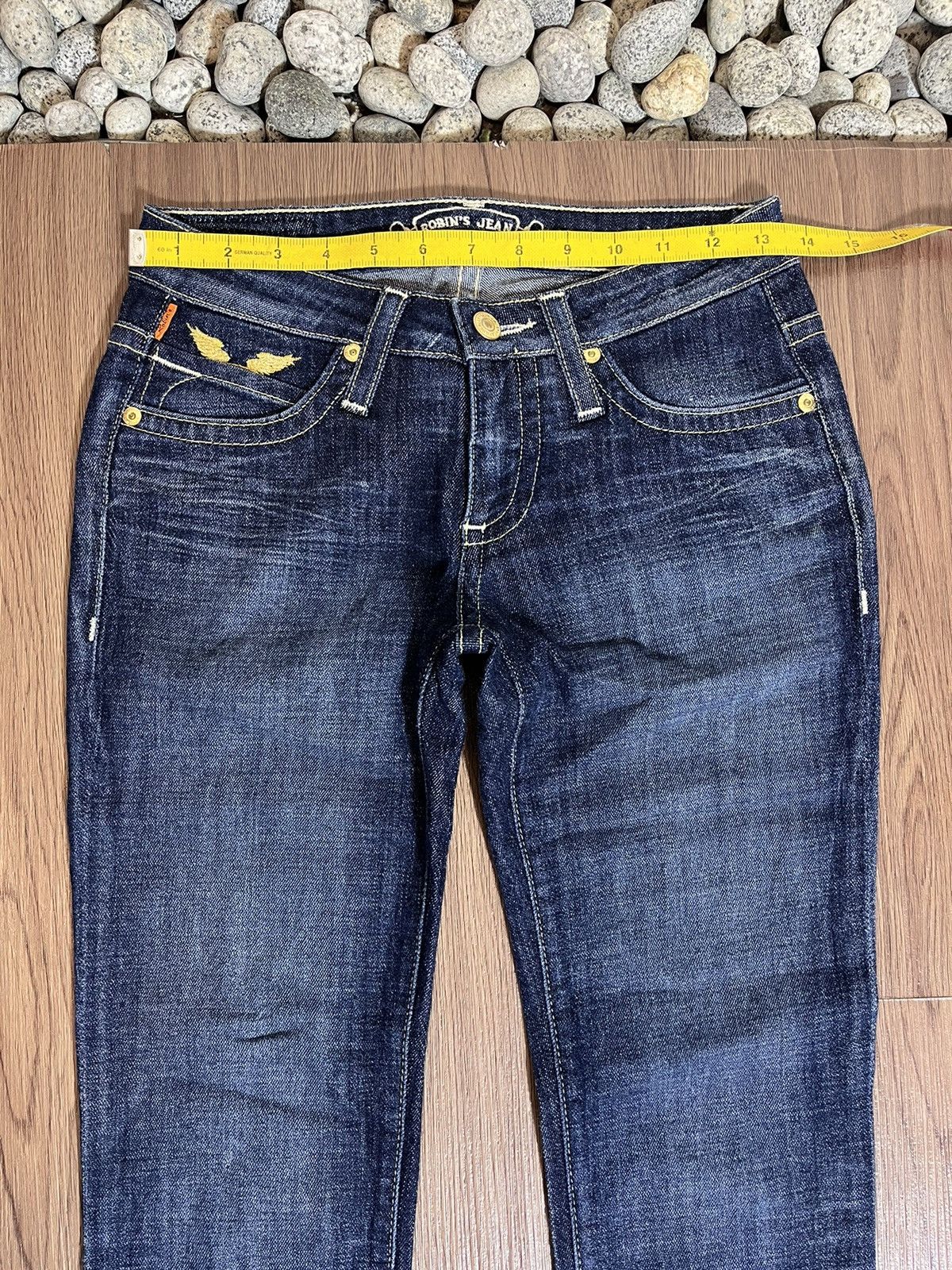 Robins Jeans Robins Jeans Y2K gold studded wing emboirdery Size US 27 - 11 Thumbnail