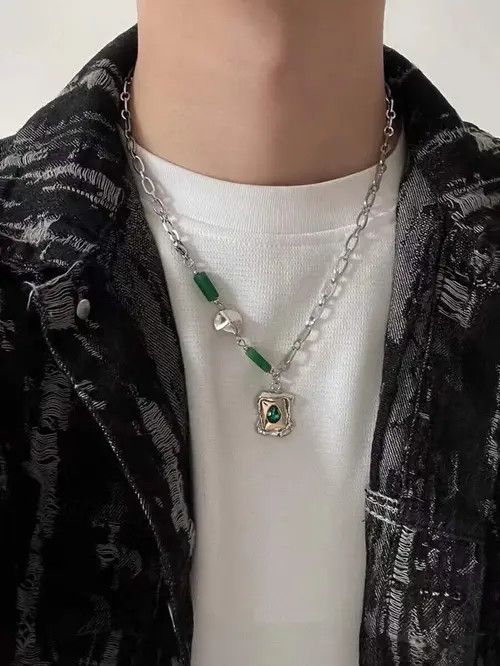 Jewelry × Vintage Retro Punk Vintage Rhinestone Chain Stainless Steel Size ONE SIZE - 1 Thumbnail