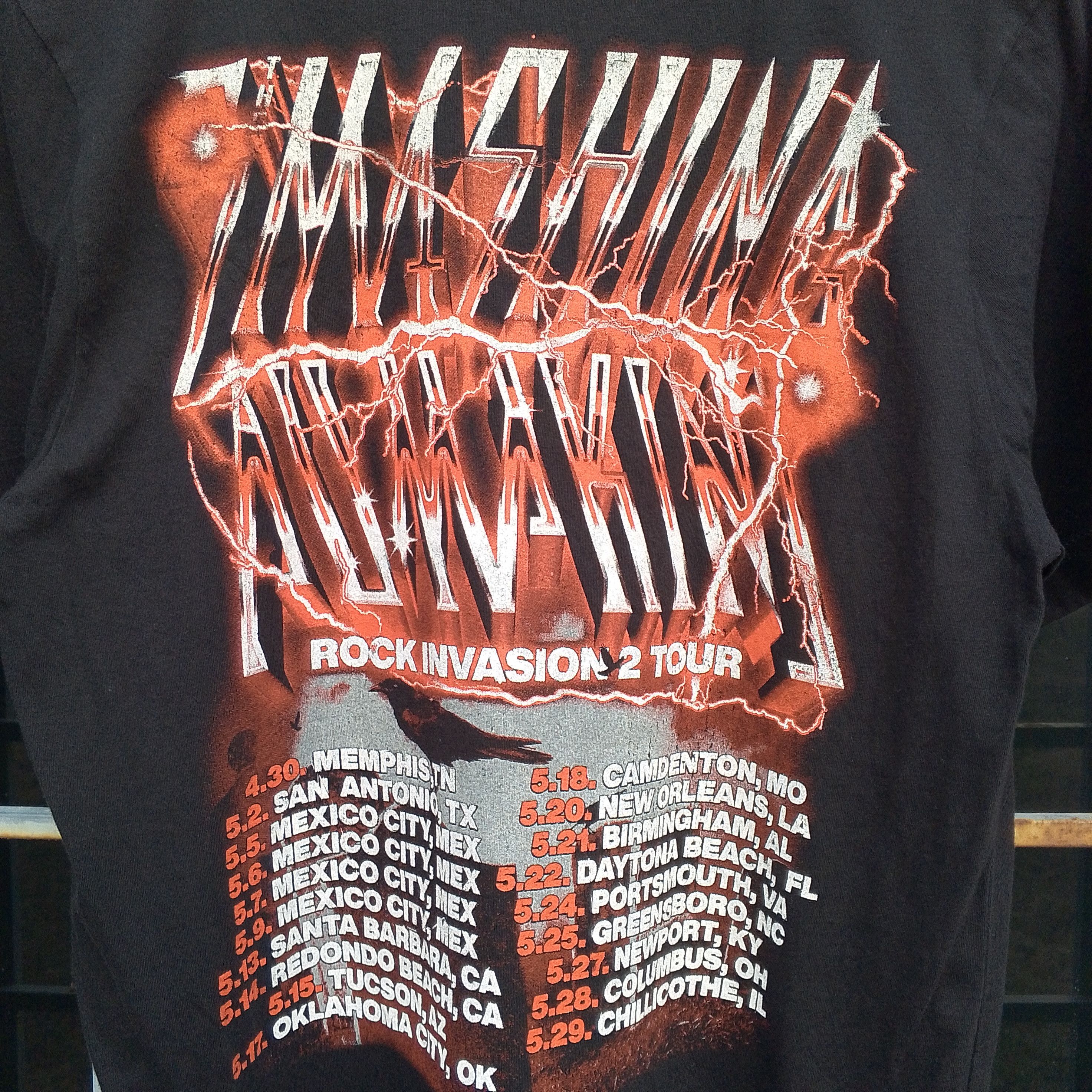 Band Tees Smashing Pumpkins Rock Invasion 2 Tour Tee Size US M / EU 48-50 / 2 - 6 Thumbnail