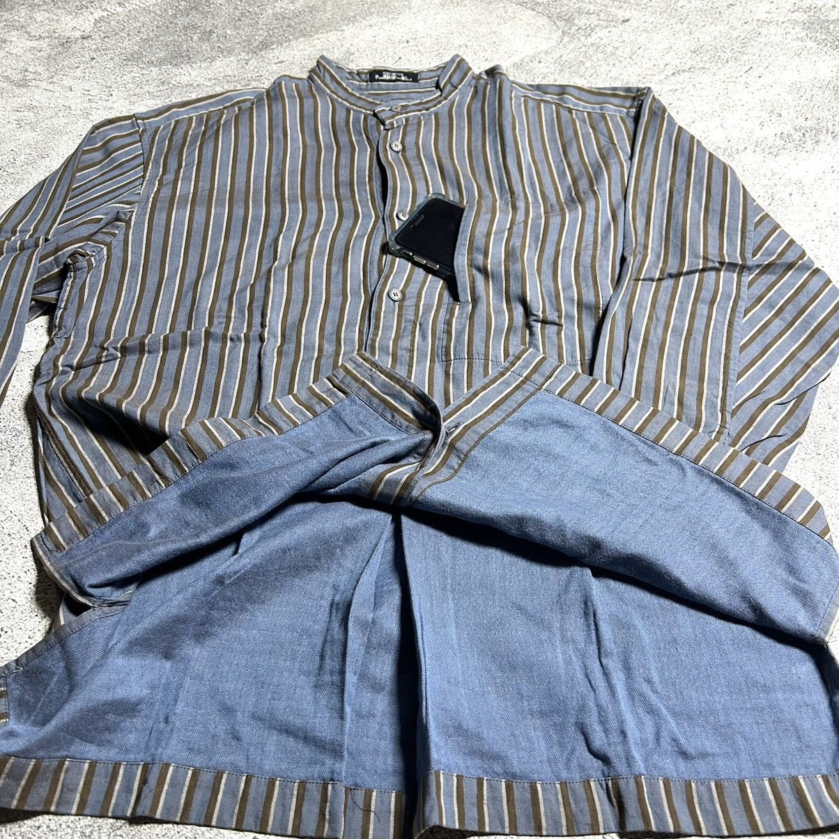 Issey Miyake 80s Issey Miyake Permanente Shangai Stripe Shirt Size US XL / EU 56 / 4 - 11 Thumbnail
