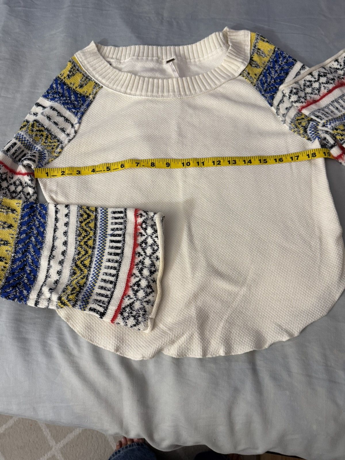 Free People Free People Fairground sweater top! Size L / US 10 / IT 46 - 8 Thumbnail