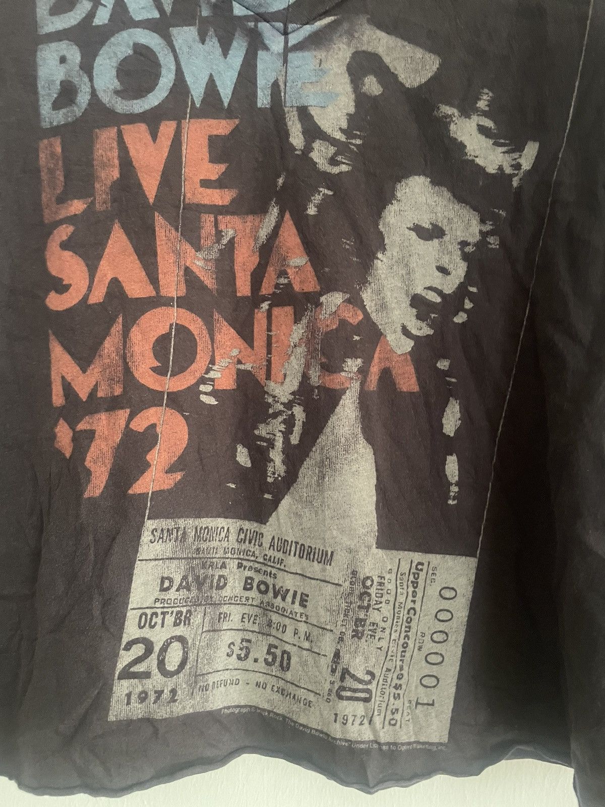 Band Tees Junk Food David Bowie Tshirt Size US M / EU 48-50 / 2 - 3 Thumbnail