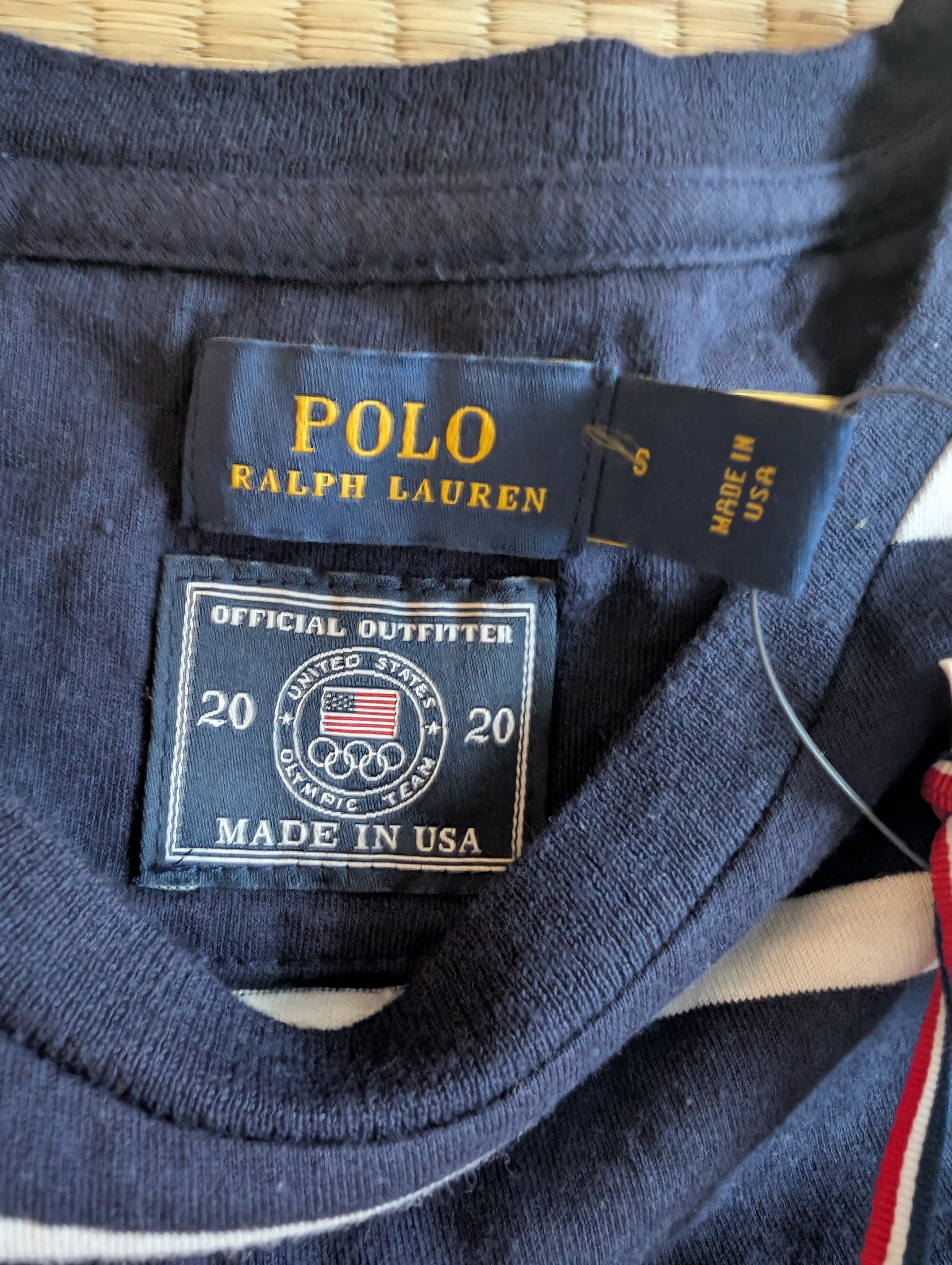 NWT Ralph Lauren Polo 2020 Olympic Team Striped T-shirt