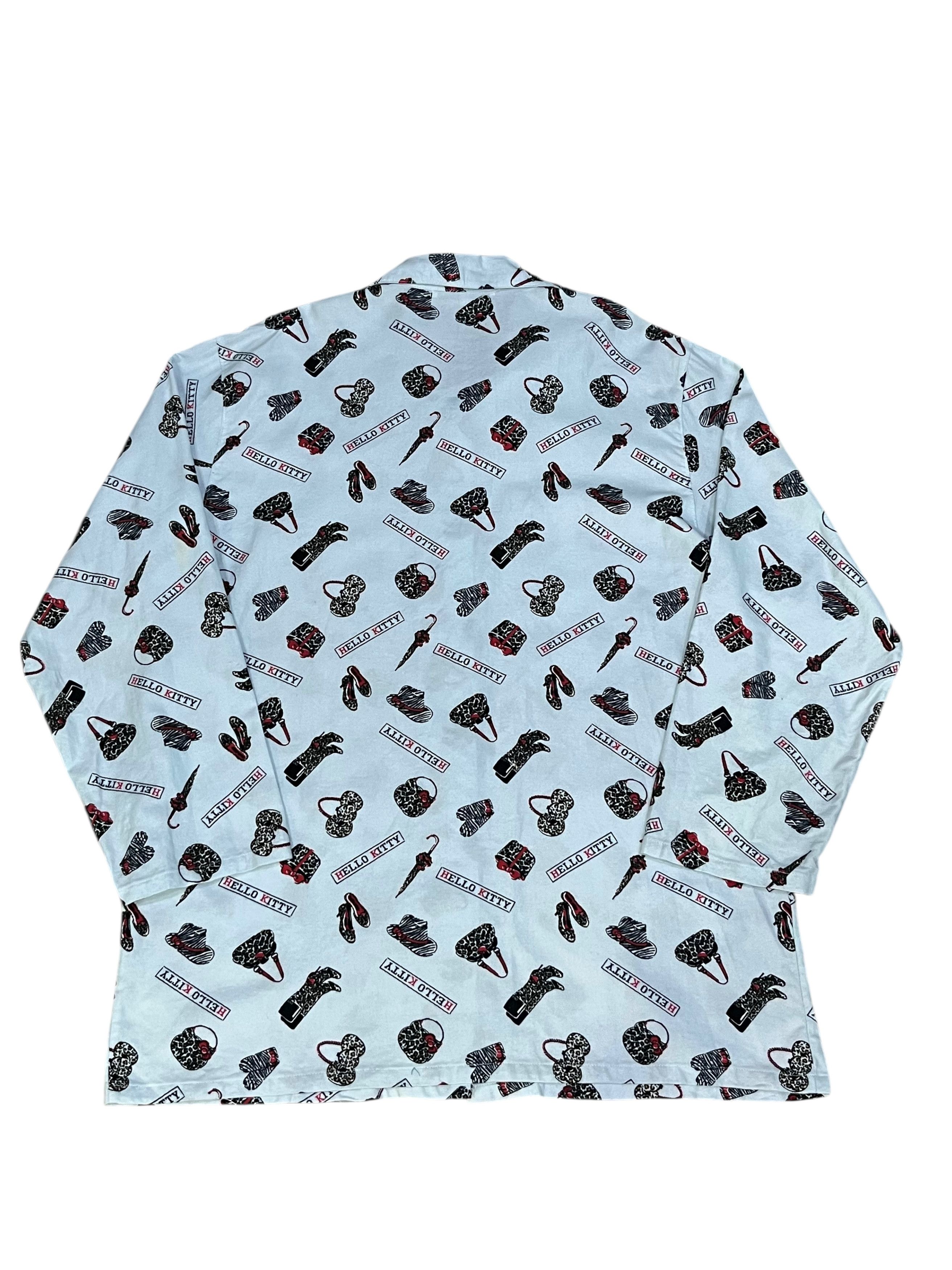 Cartoon Network Hello Kitty 2008 Monogram Pajama Set Unisex Y2K Loungewear Size US L / EU 52-54 / 3 - 8 Thumbnail