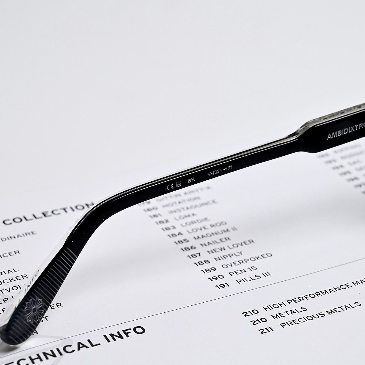 Chrome Hearts CHROME HEARTS AMBIDIXTROUS GLASSES Size ONE SIZE - 6 Thumbnail
