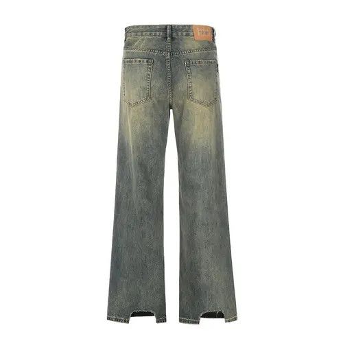 Anime × Japanese Brand × Jean American washed distressed loose bootcut jeans Size US 32 / EU 48 - 2 Thumbnail