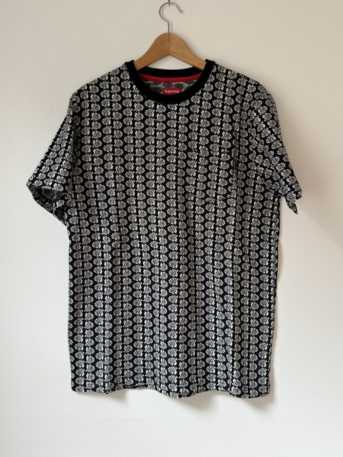 Jacquard Rose Pocket Tee